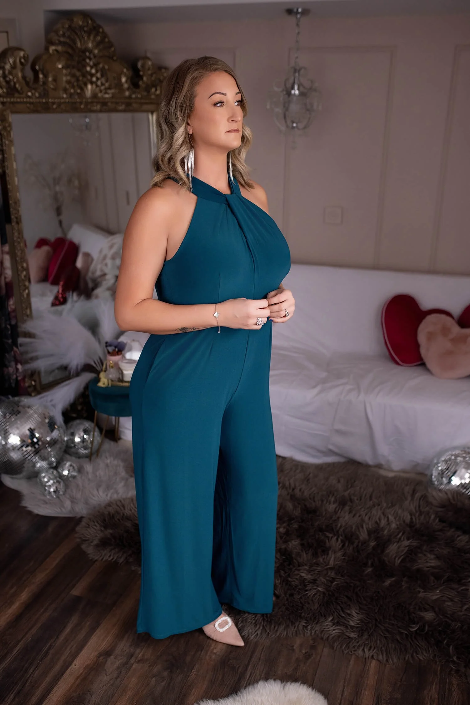 Size XL - Rich Teal Romper