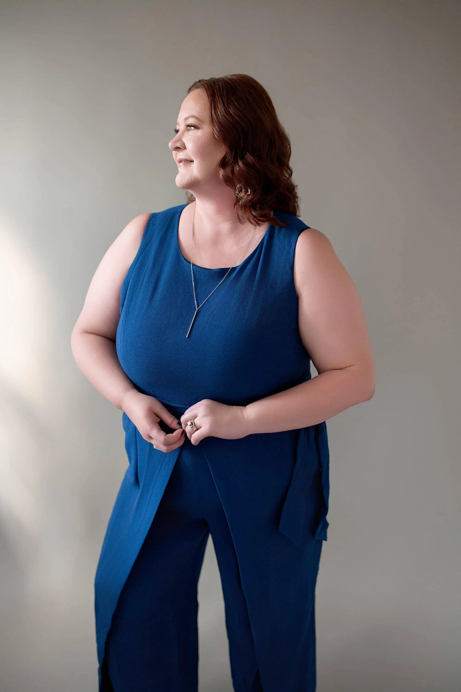 Size XXL - Cobalt Blue Romper with Skirting