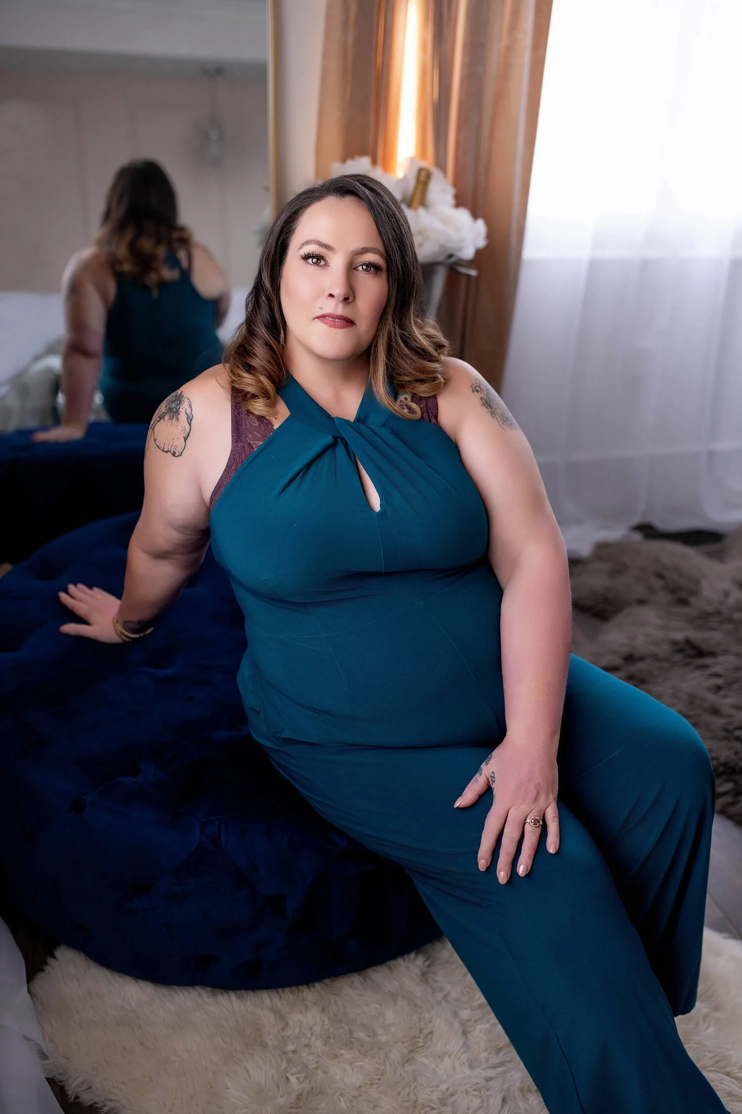 Size XL - Rich Teal Romper