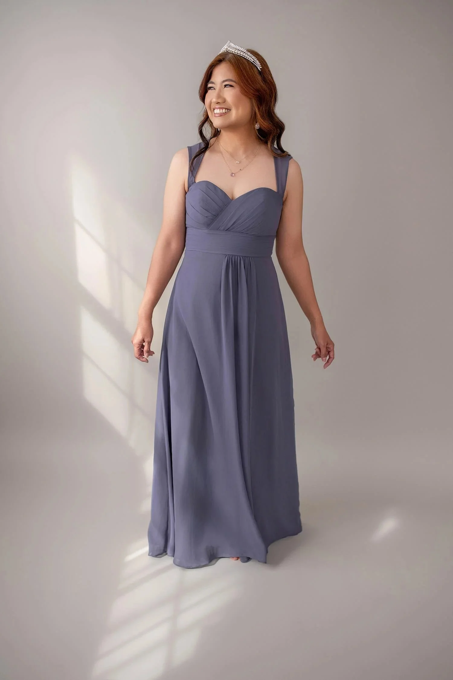 Size 0 - Steel Violet Evening Gown