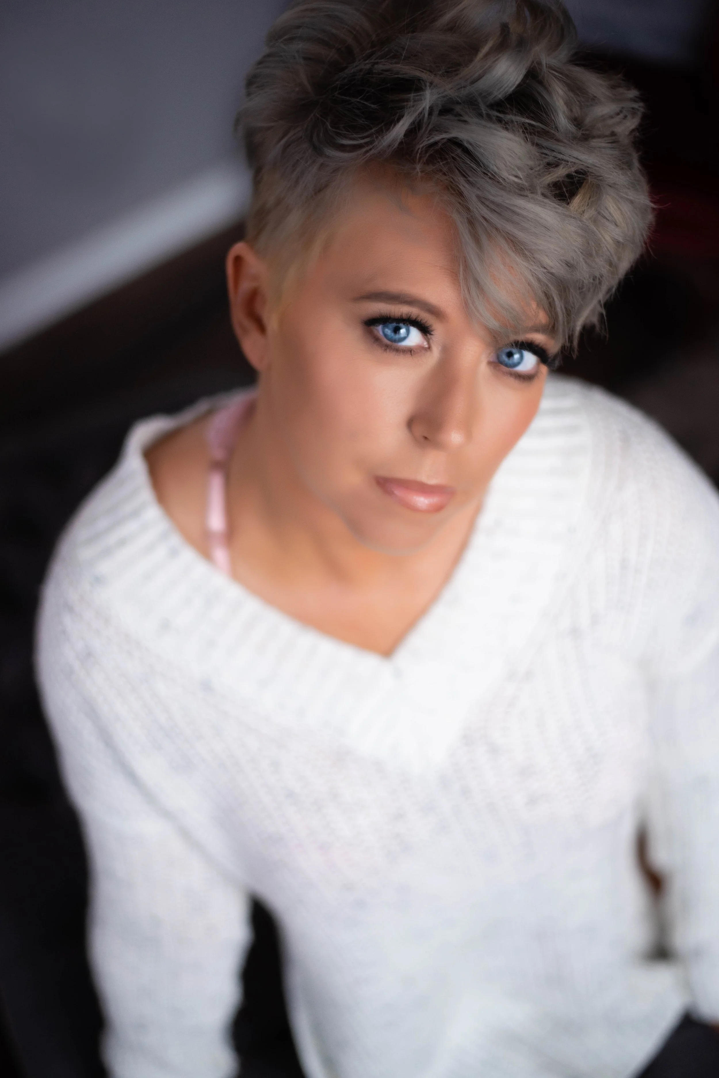 Classy White Sweater Boudoir — LGEmerick Kansas City Photographer