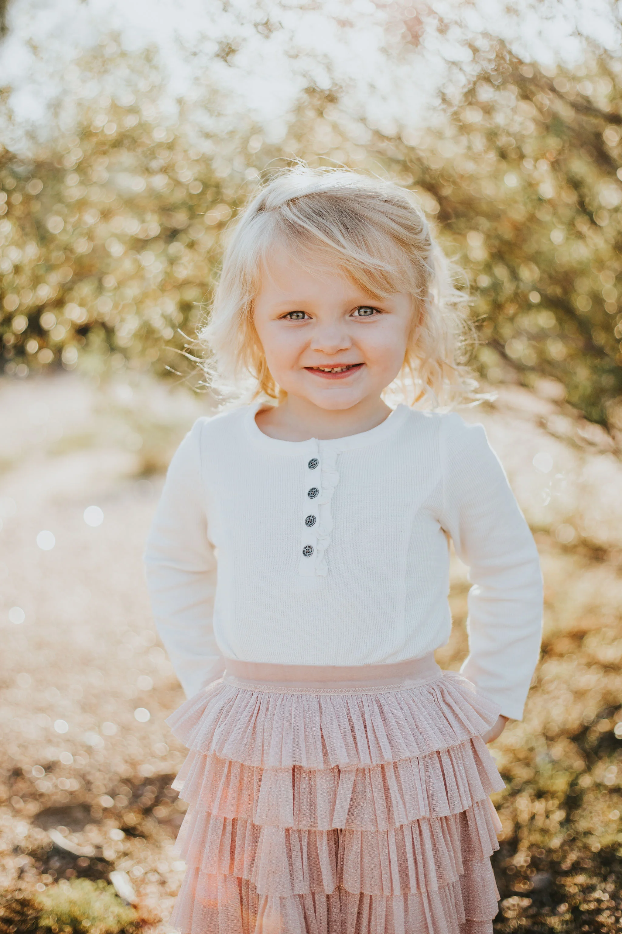 Little girl portrait | Natural light desert lifestyle family photography session | Lost Dutchman Mesa Arizona