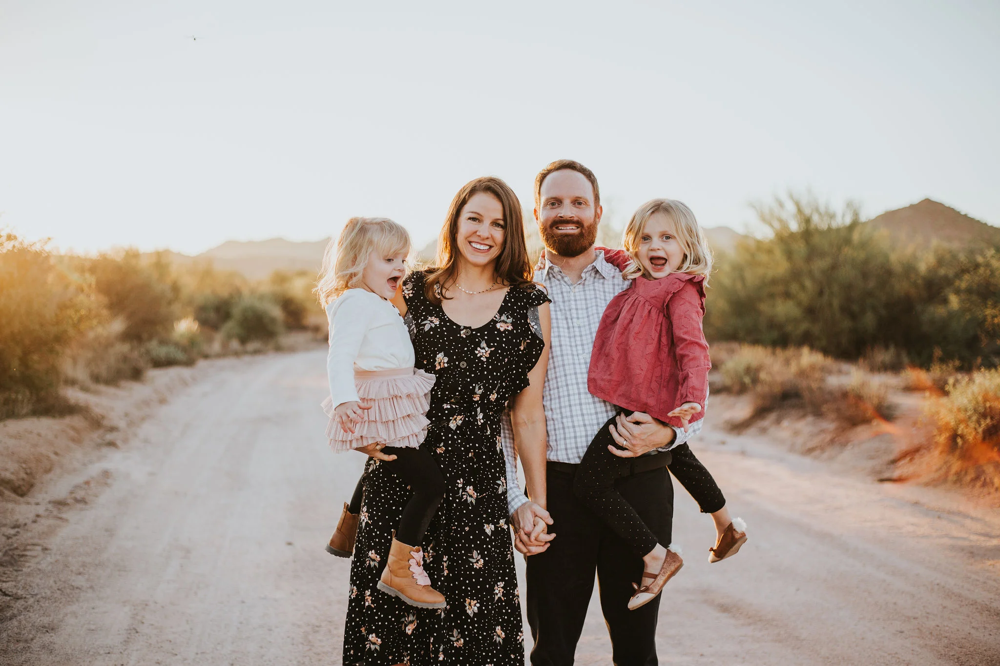 Family portrait | Natural light desert lifestyle family photography session | Lost Dutchman Mesa Arizona