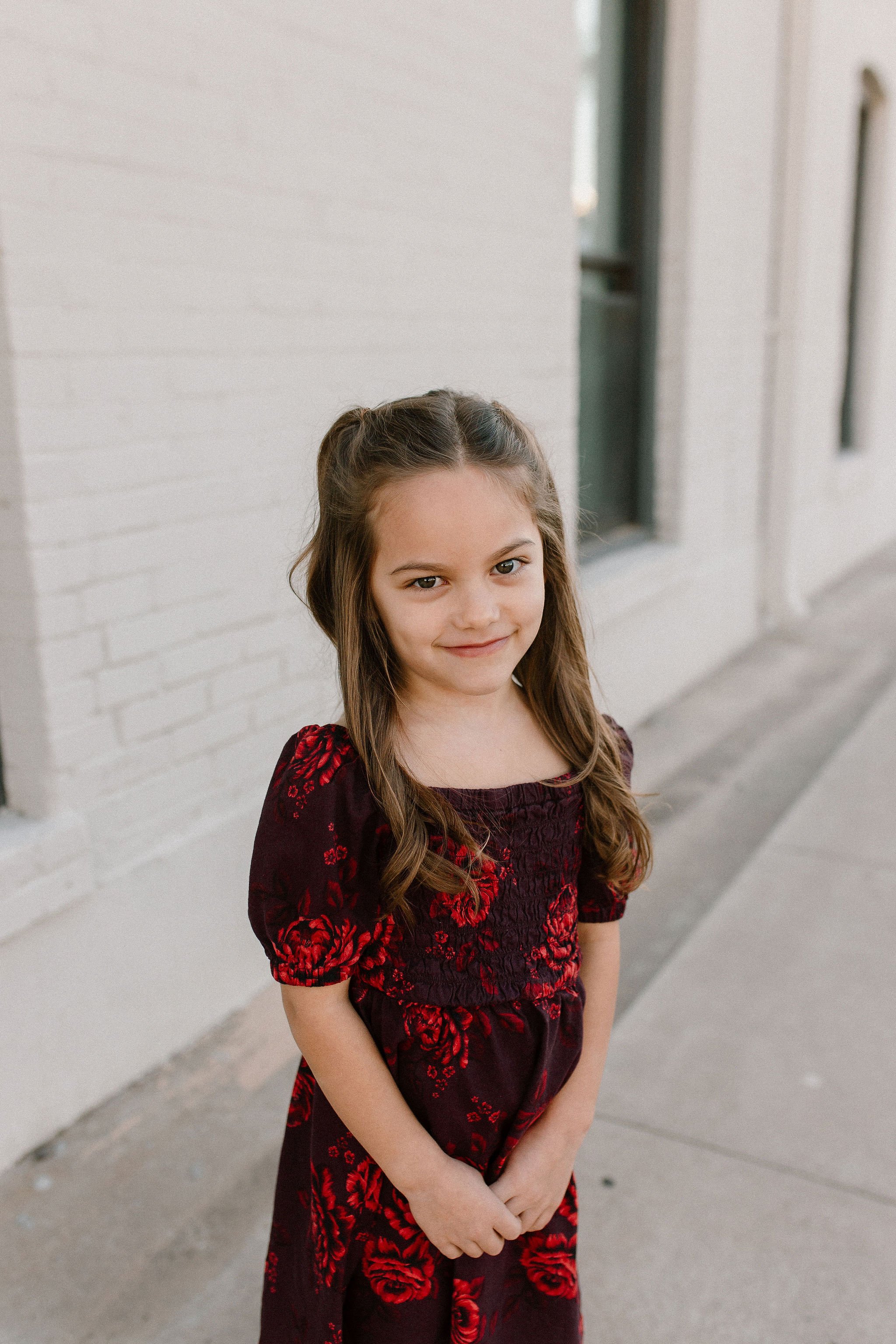 portrait of daughter during downtown mesa family photography session