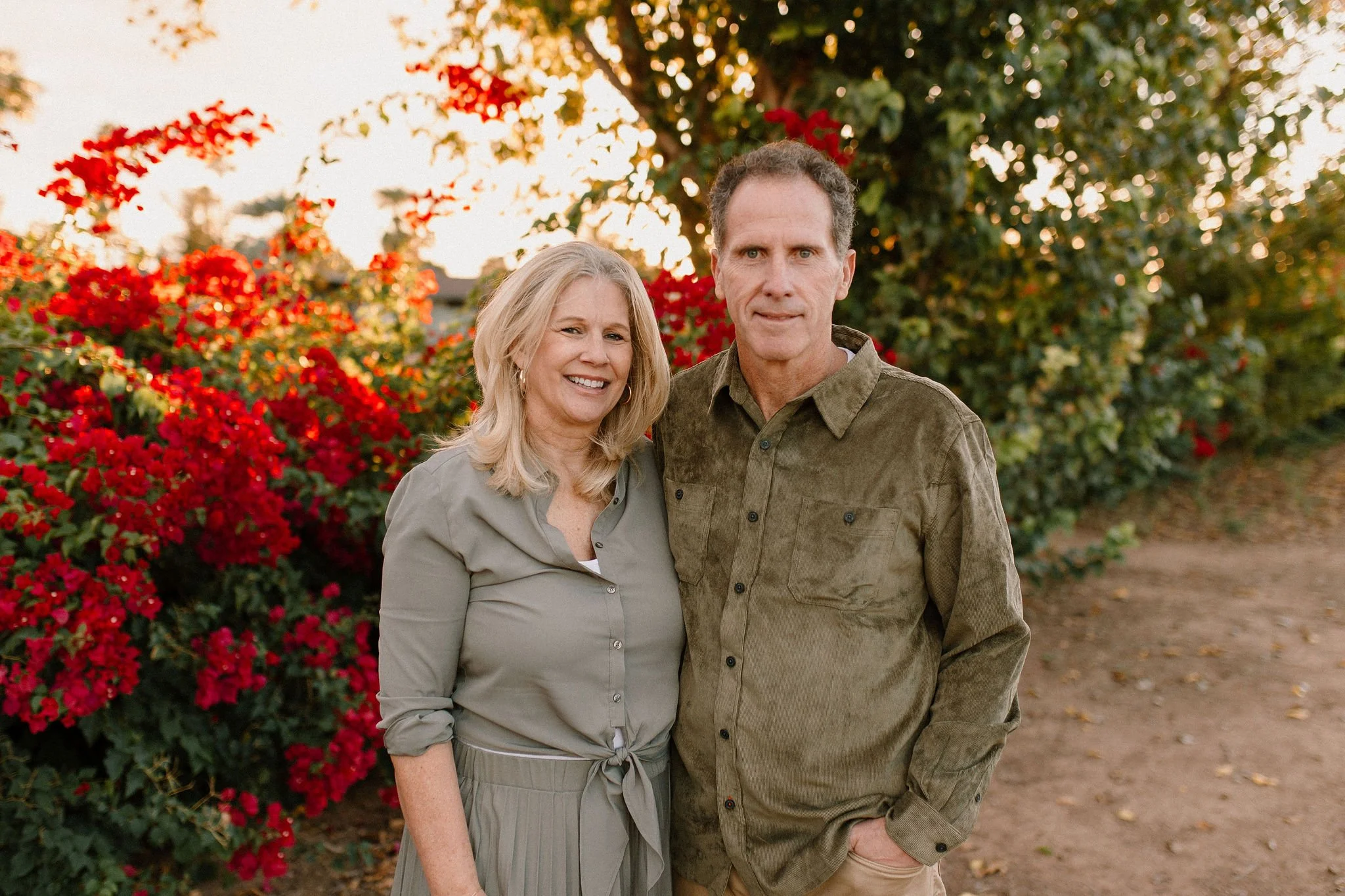 grandma and grandpa during extended family photos