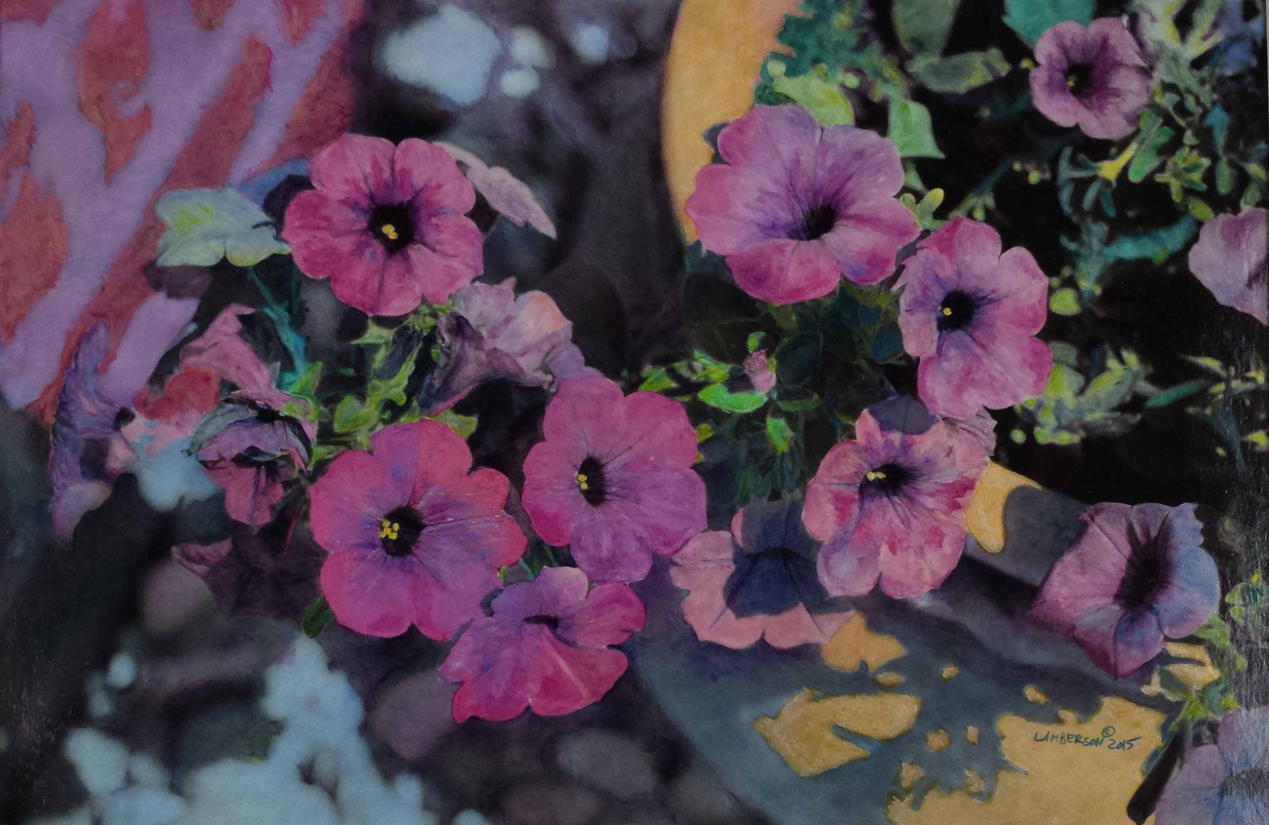 Pot of Petunias