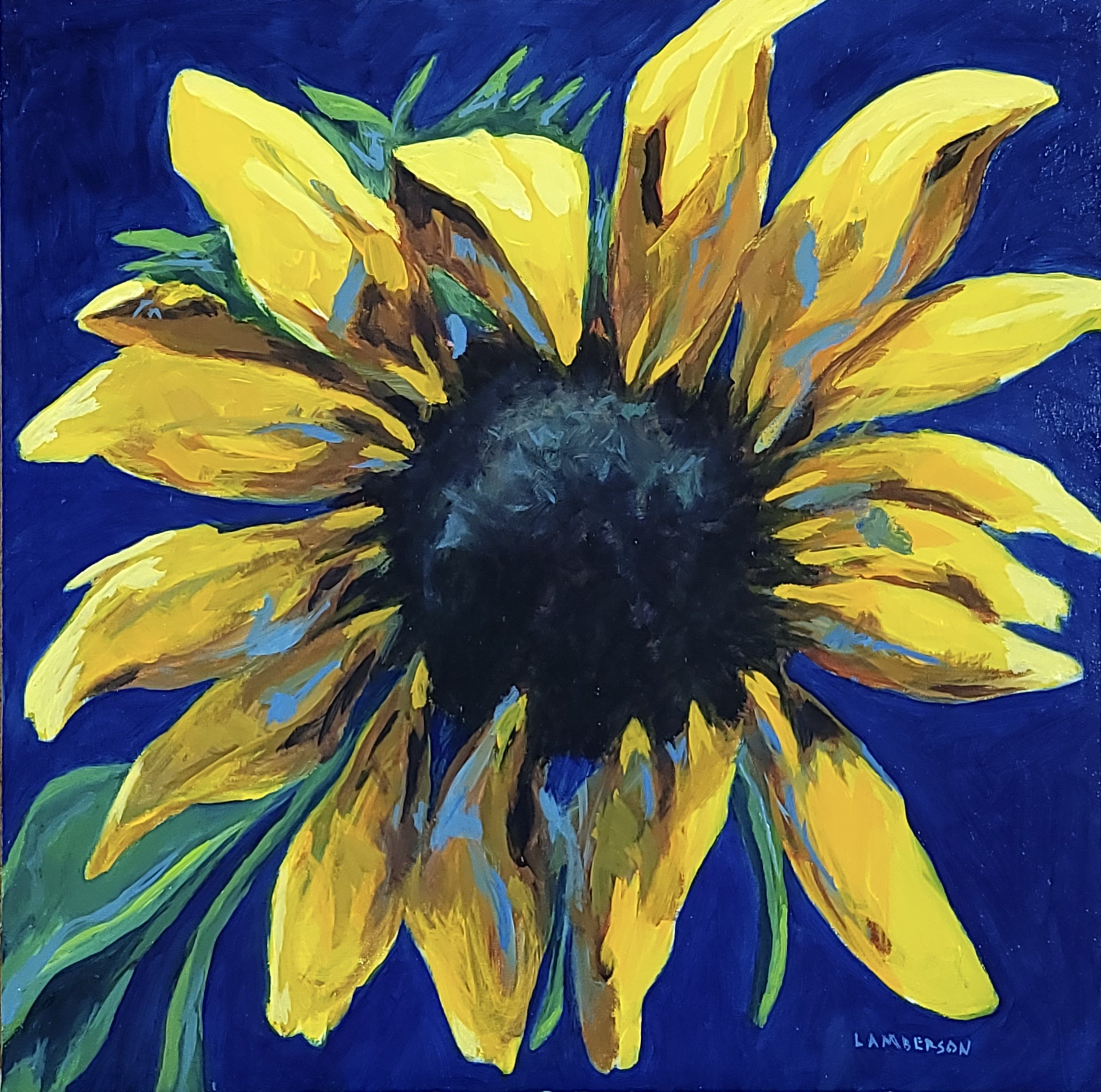 Sunflower in Blue