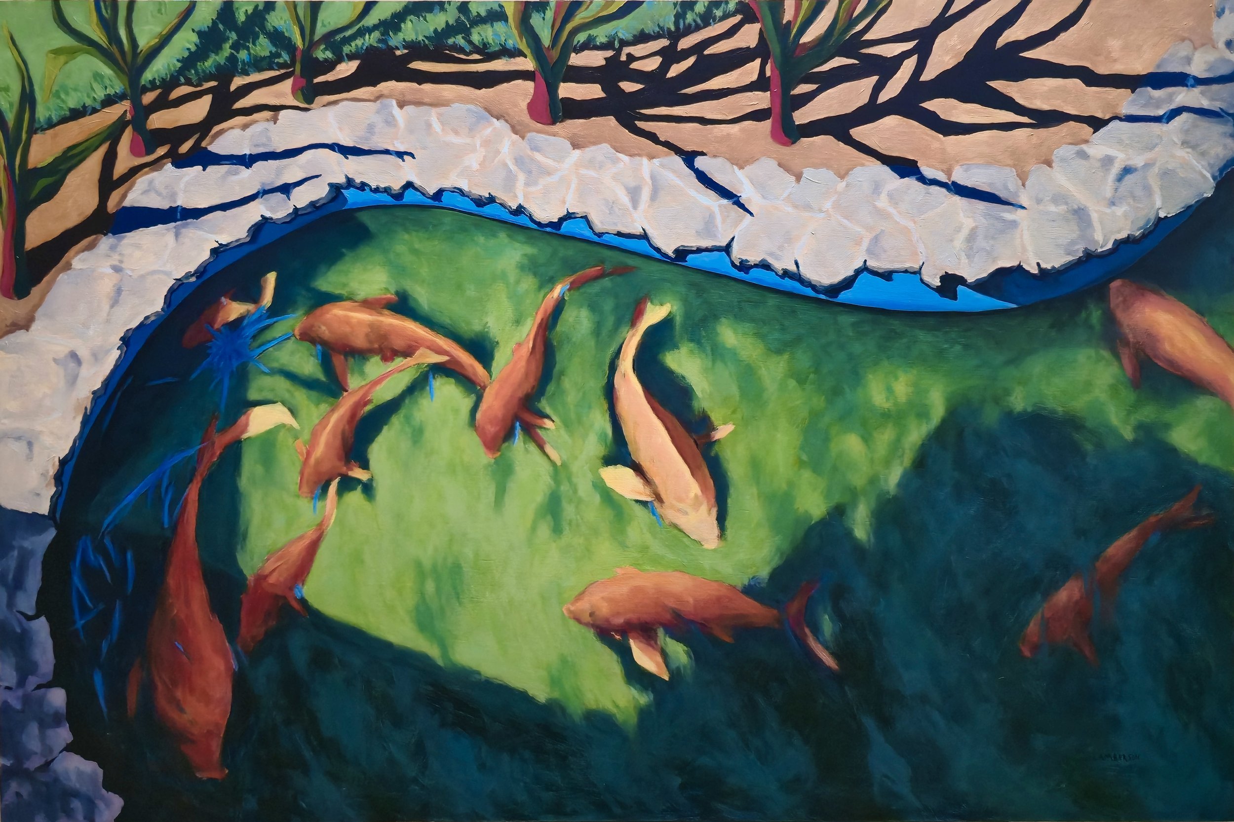 Koi Pond Shadows