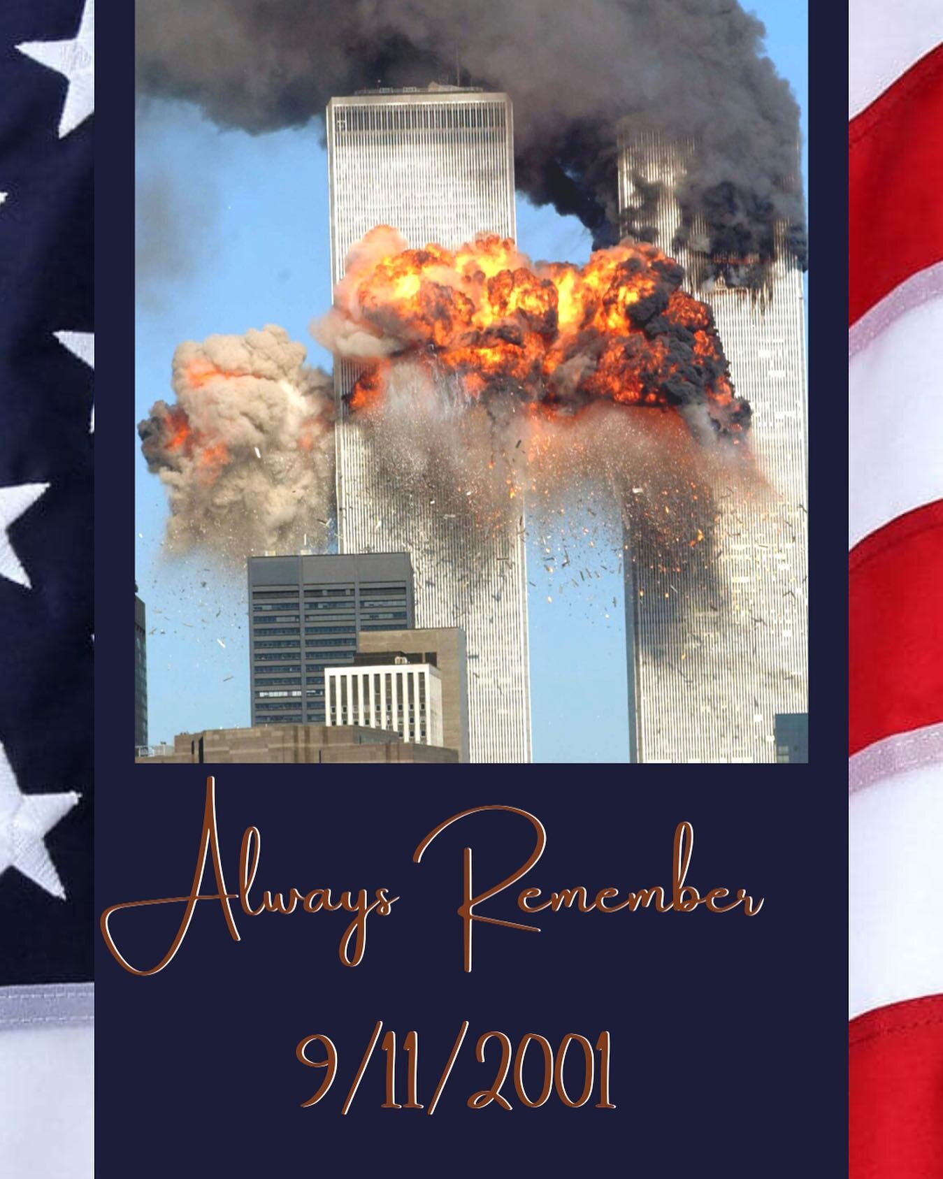 21 years ago and I still remember exactly where I was the moment I heard the news. I remember being glued to the news, I remember the fear, the sorrow, the uncertainty. Evil invaded our lives that day but America united and stood strong together. Her