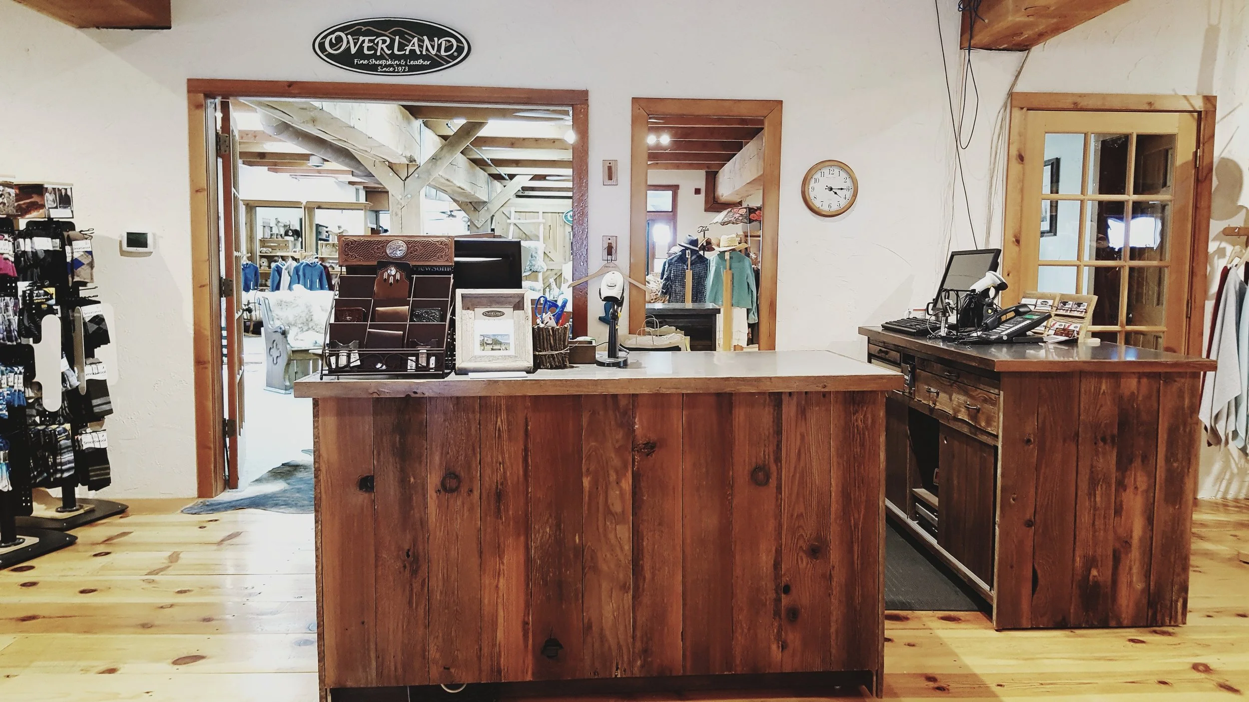 Overland Sheepskin Point of Sale Counters