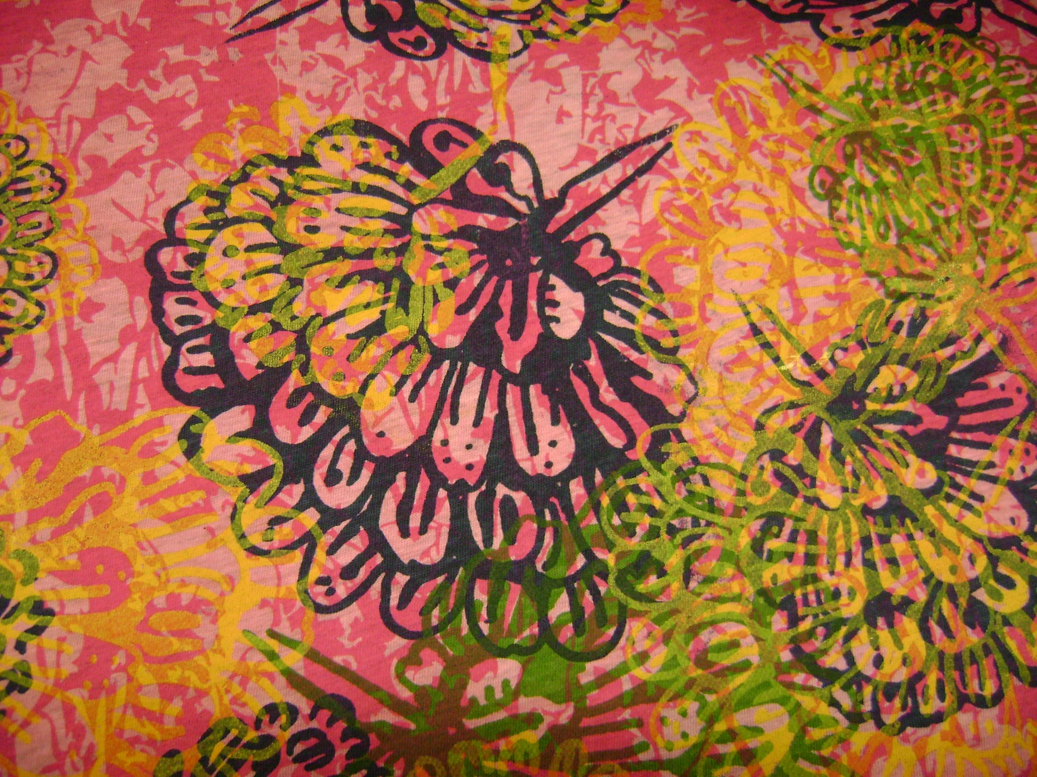 dyed and printed jersey