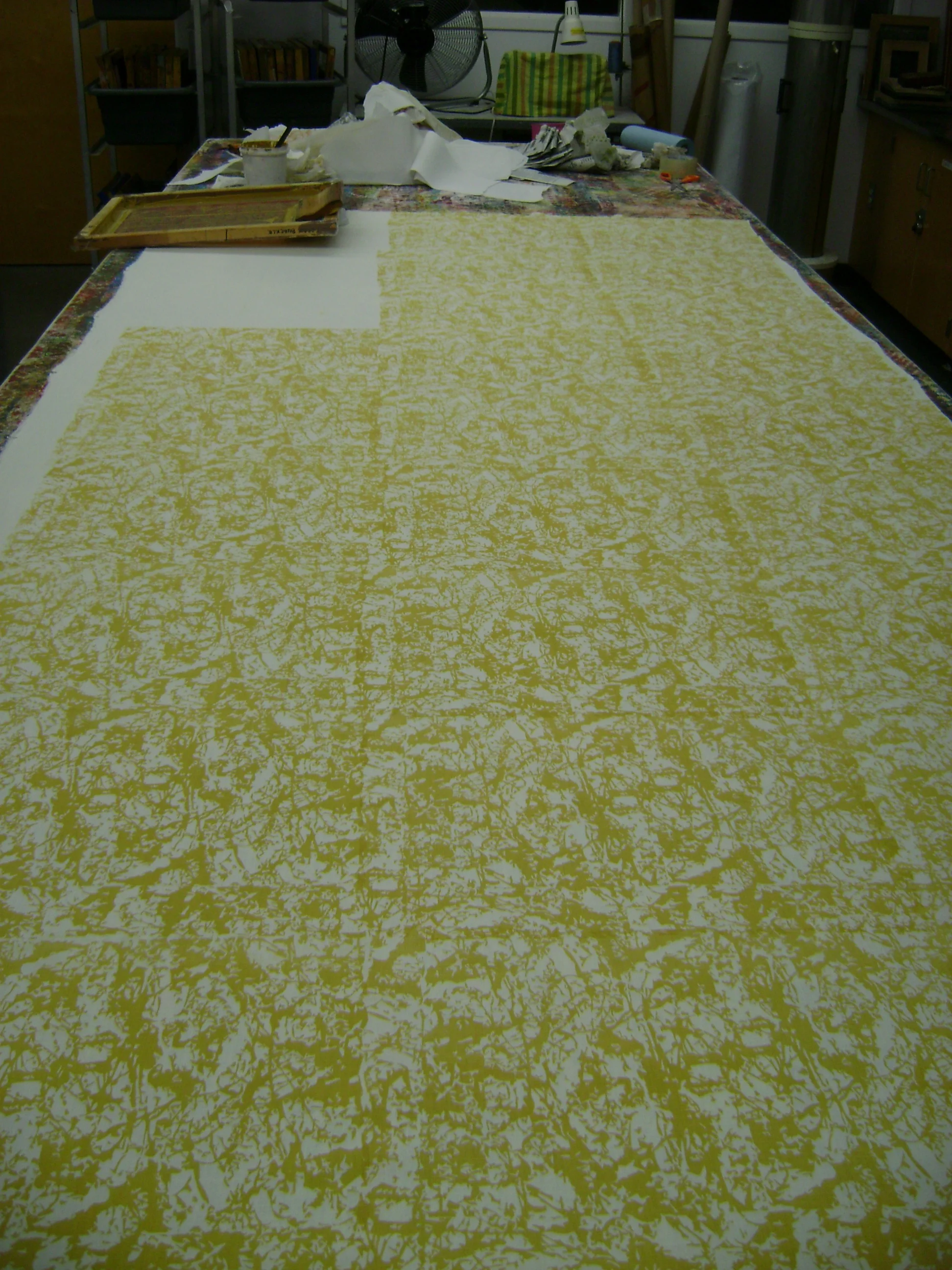 the printing process, printing first layer