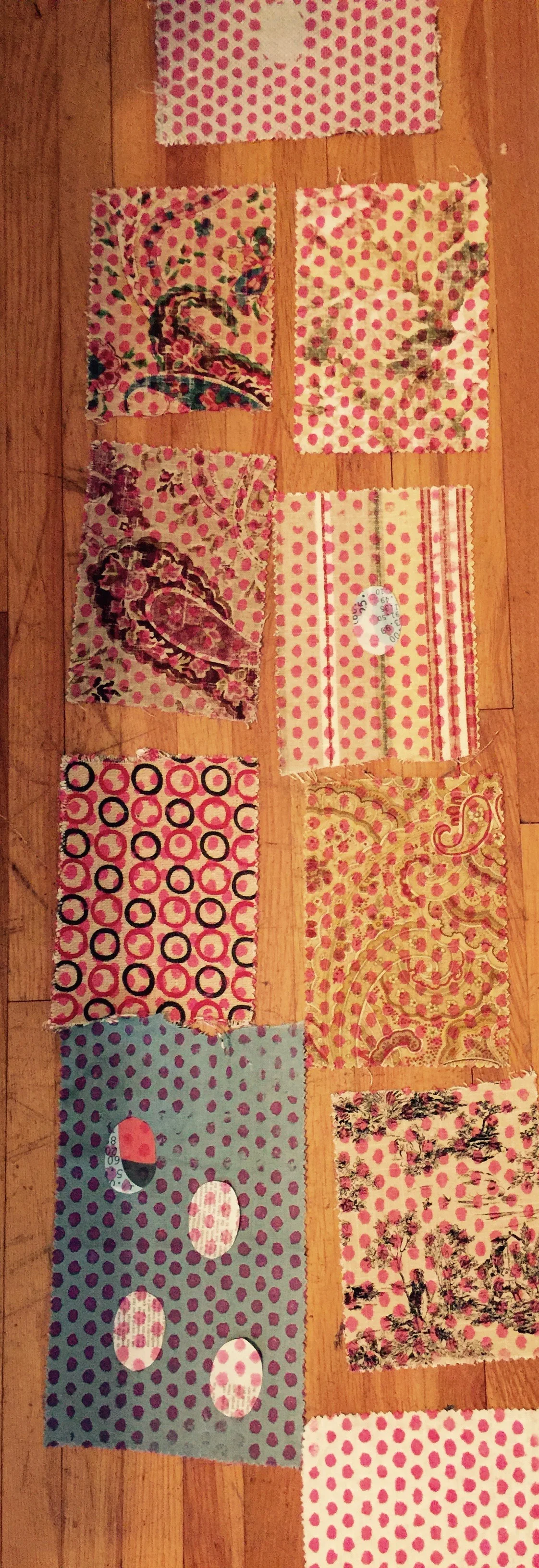 process view, printed dots on upholstery fabrics