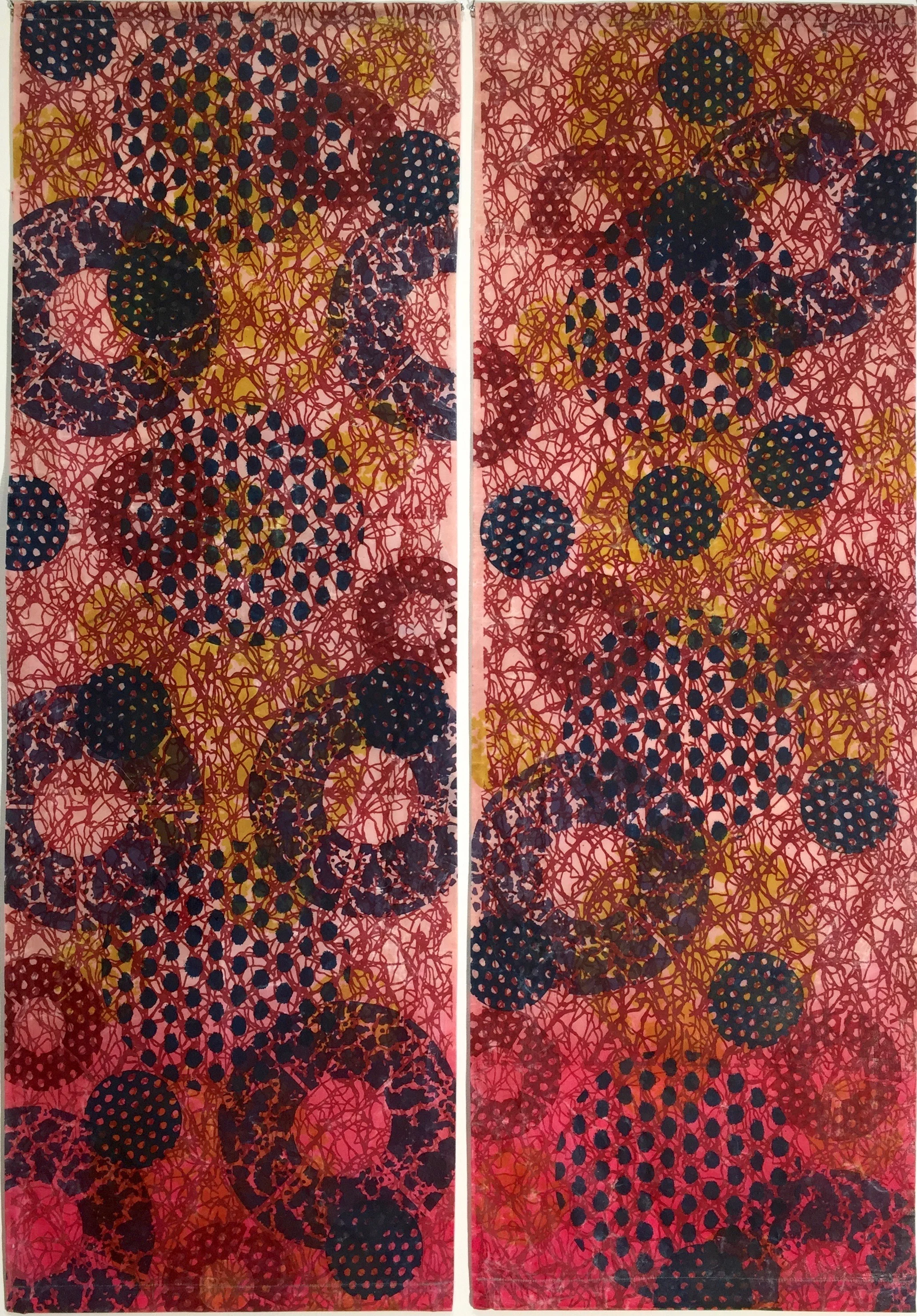 Constructed Harmony, view of pink panels