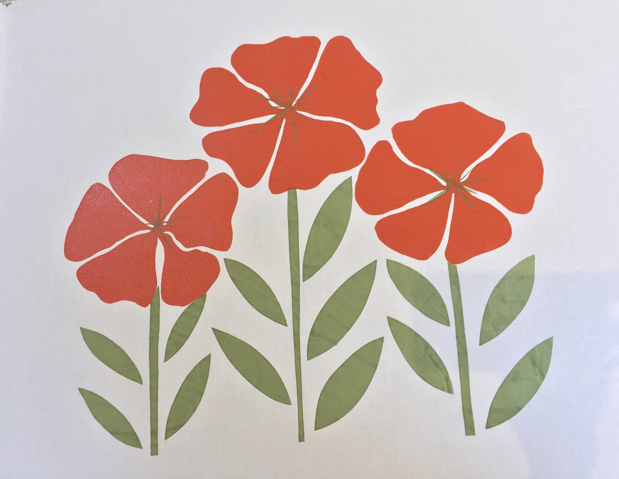Student Stencil Screen Print 3 Red Flowers.jpeg