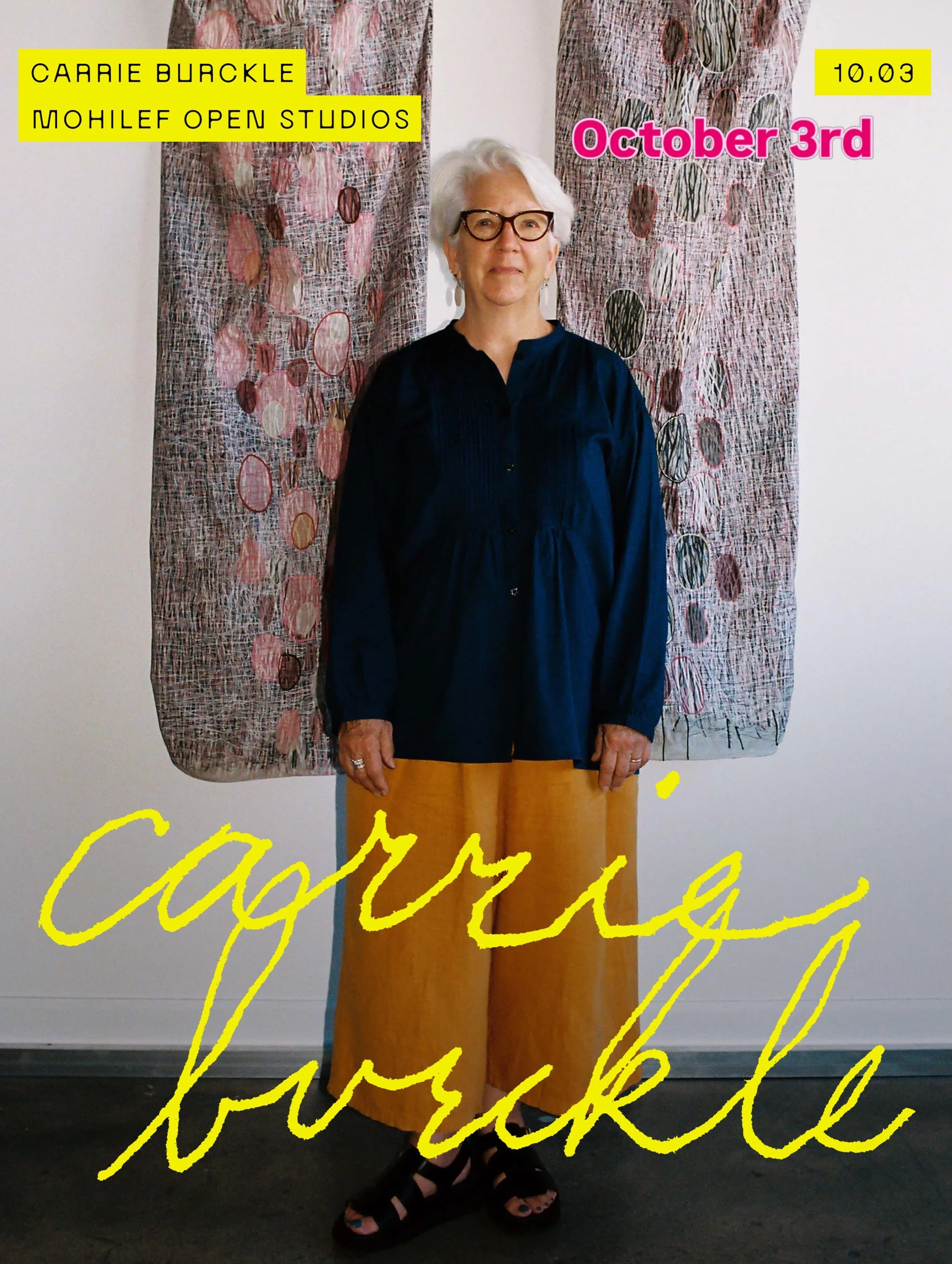 I'm looking forward to being apart of Mohilef Open Studios
on Oct. 3, from 3-6pm. There are 40 artists opening their studios to the public. Come say Hi, have some nibbles, see lots of engaging art. There is an exhibition space at Mohilef  called Free