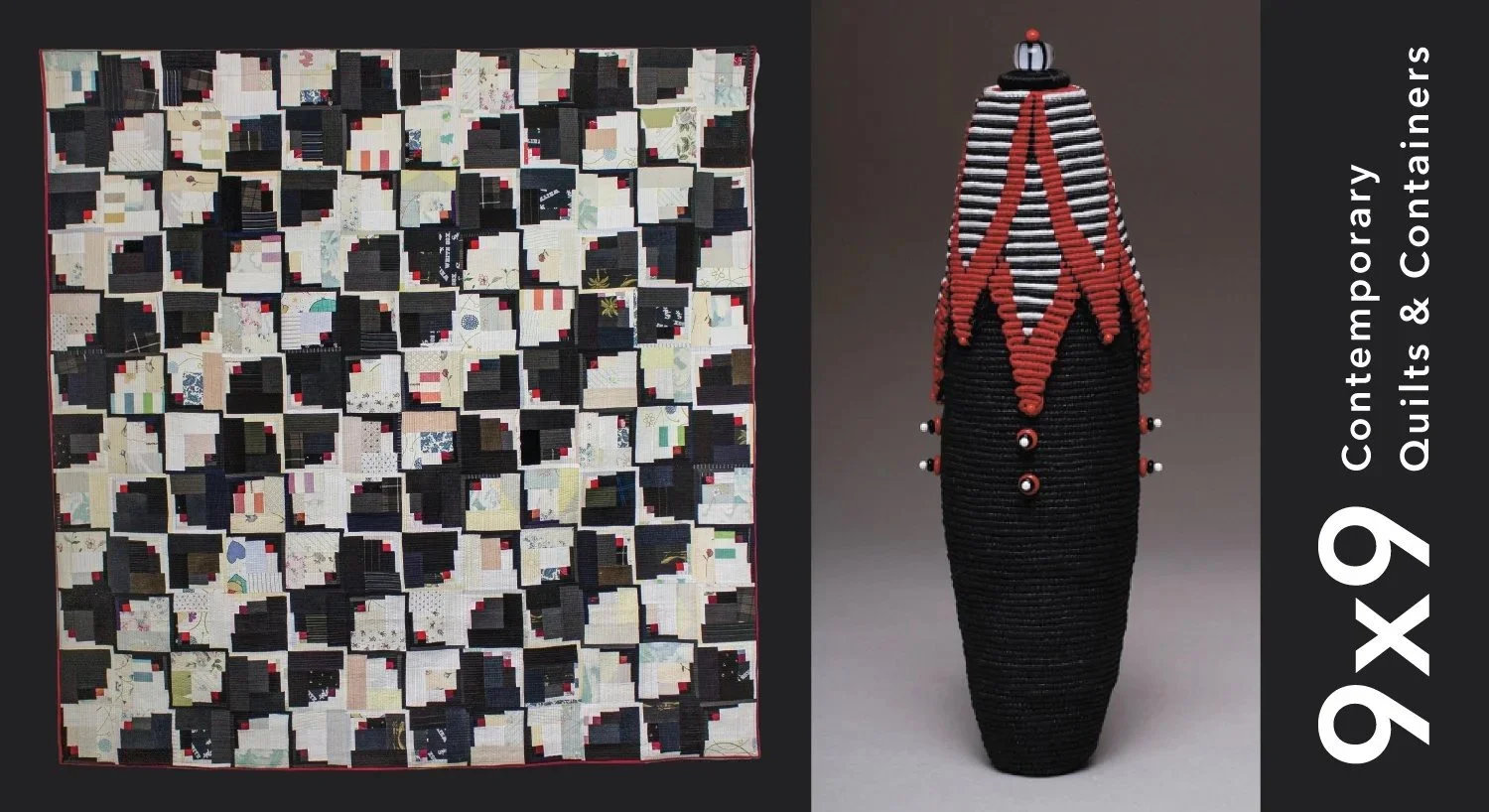 9x9 Contemporary Quilts & Containers 2025 co-curated with Jo Lauria