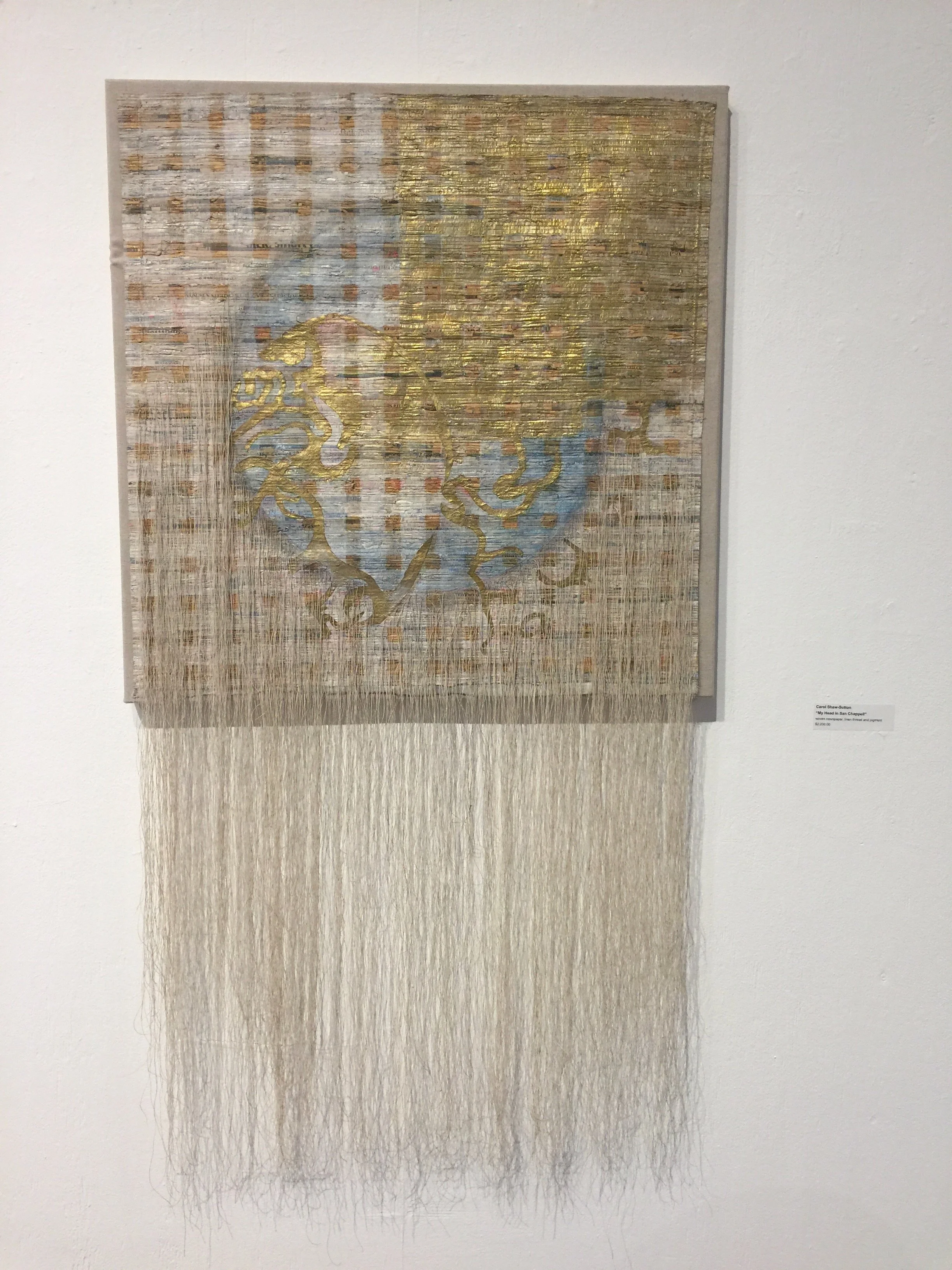 Carol Shaw-Sutton, weaving, paper, collage