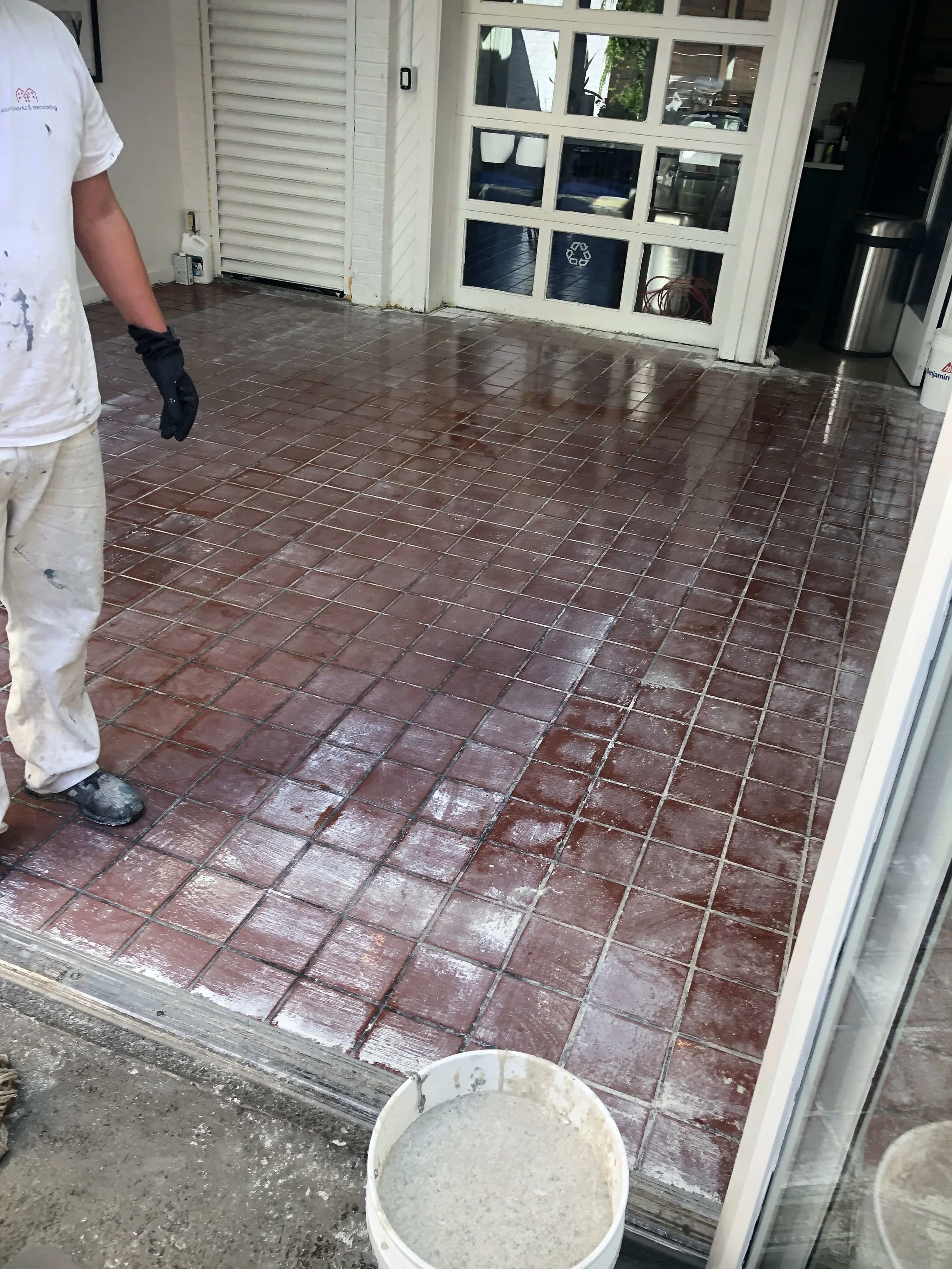Brooklyn Tile Floor Makeover — Paintworks & Decorating