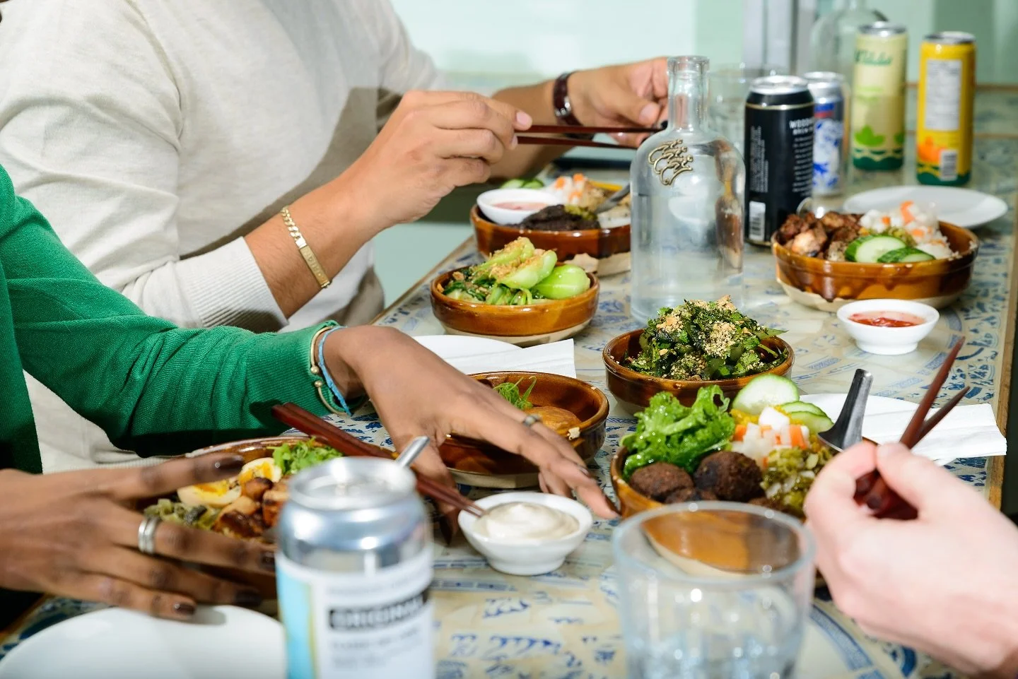 The simple pleasure of sharing dishes with friends…..but we won’t judge if you order that extra plate of dumplings just for yourself!