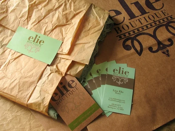 Print collateral and Brand Identity for elie Boutique