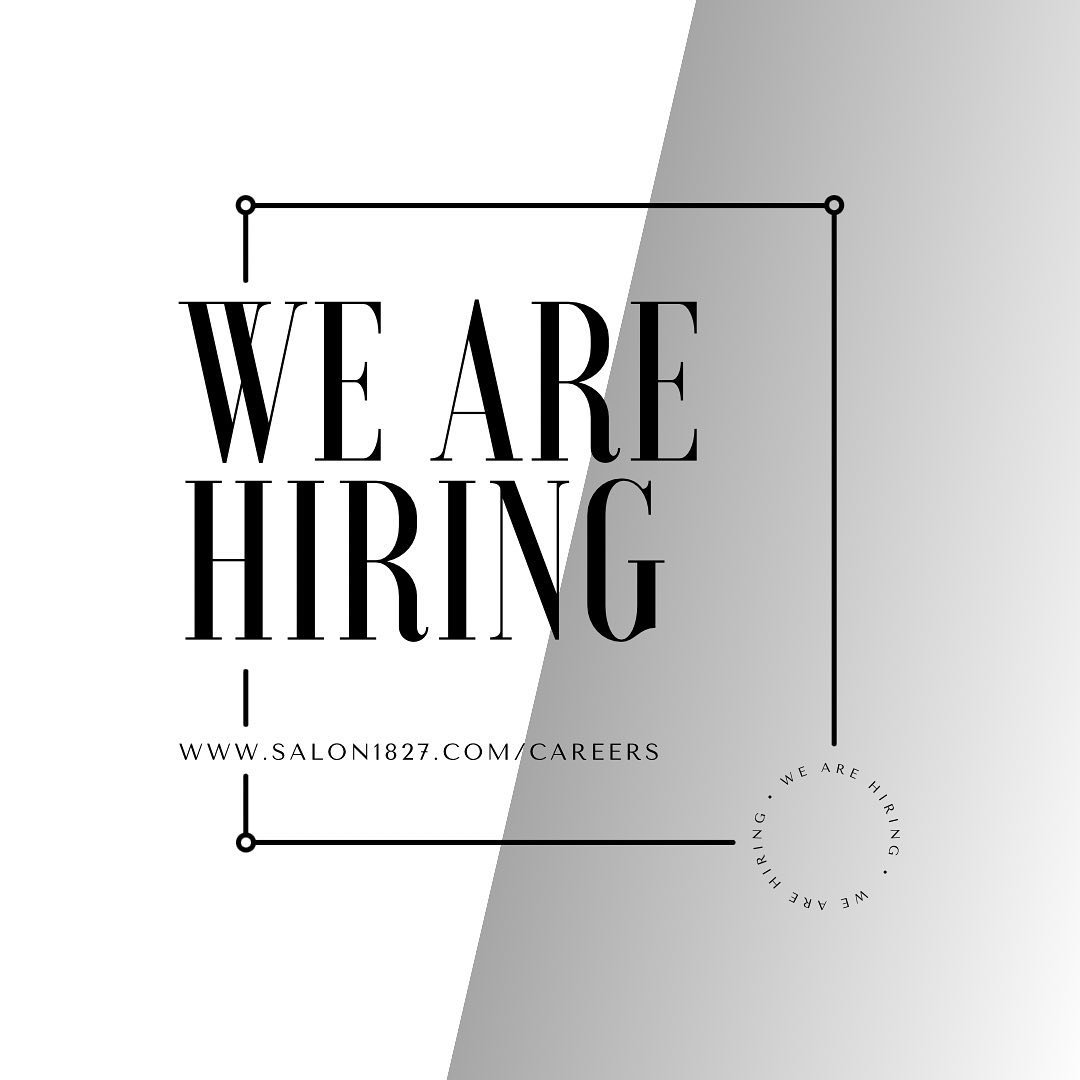✨We are adding to our team! ✨

If you are a motivated and ambitious hairstylist we are looking for you!

Requirements:
⭐️ambitious 
⭐️motivated
⭐️team player 
⭐️awesome attitude 
⭐️willingness to learn 
⭐️coachable 

What we provide: 
-training in ha