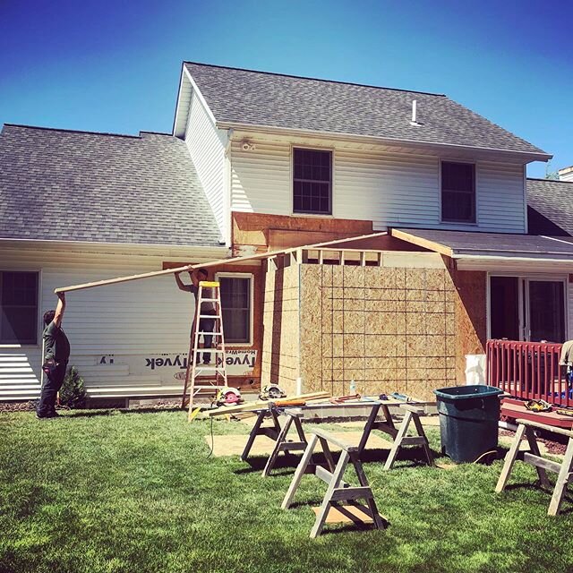 We love kitchen remodels, and they are one of our most requested home improvement projects. Today, we&rsquo;re framing an 8&rsquo; x 10&rsquo; addition that will allow us to expand and create a larger, 20&rsquo; x 20&rsquo; kitchen for this customer.