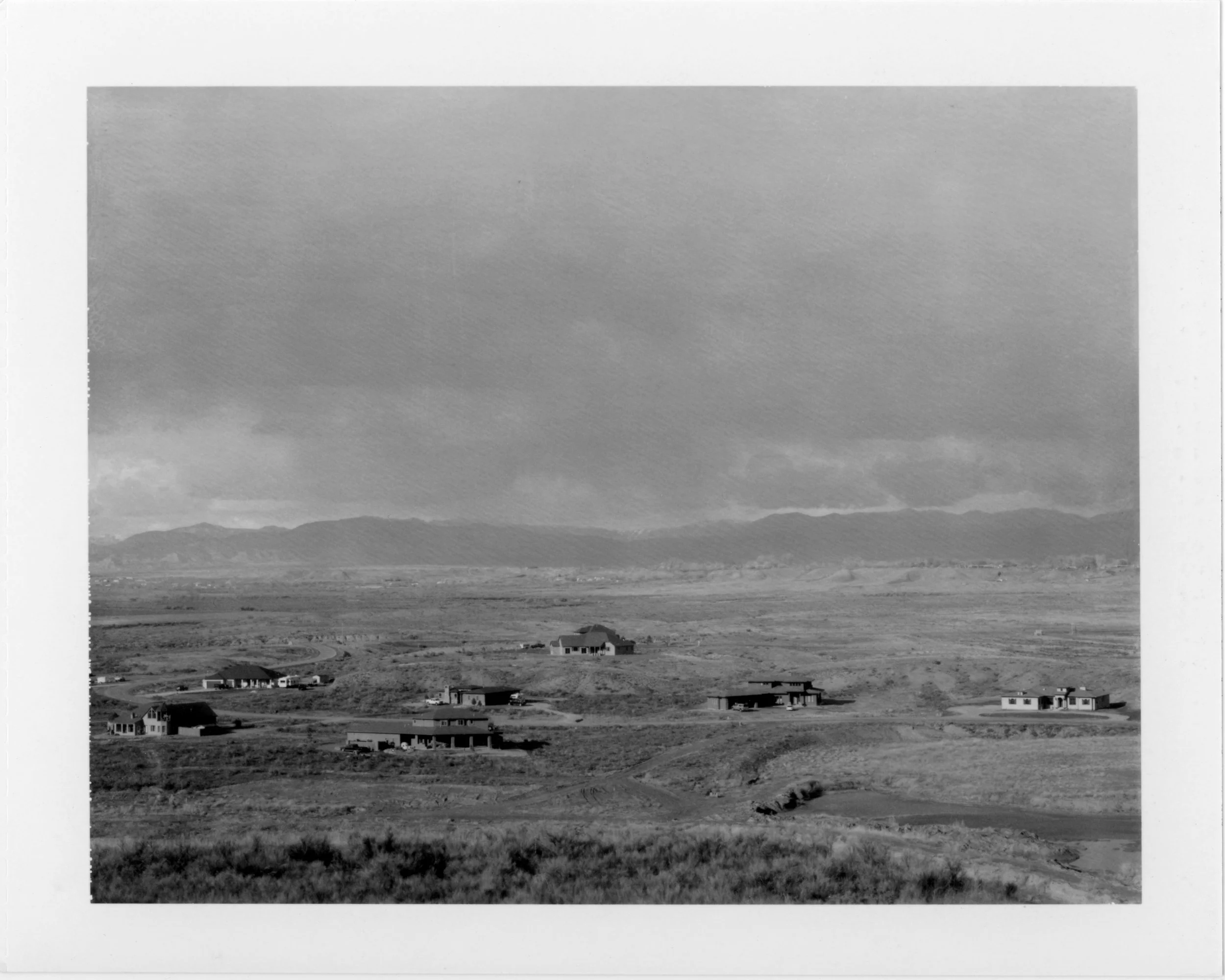 Houses off Highway 70, CO, 2009 - 4x5 Polaroid