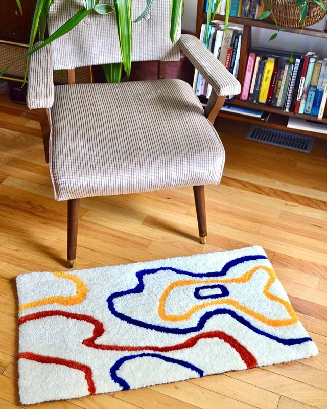 The Squiggle Rug didn&rsquo;t even make it to my website! Thank you for the response!! I&rsquo;ve got another rug lined up that will be available soon :). Also ... hit me up for commissions if you have colours / design in mind.