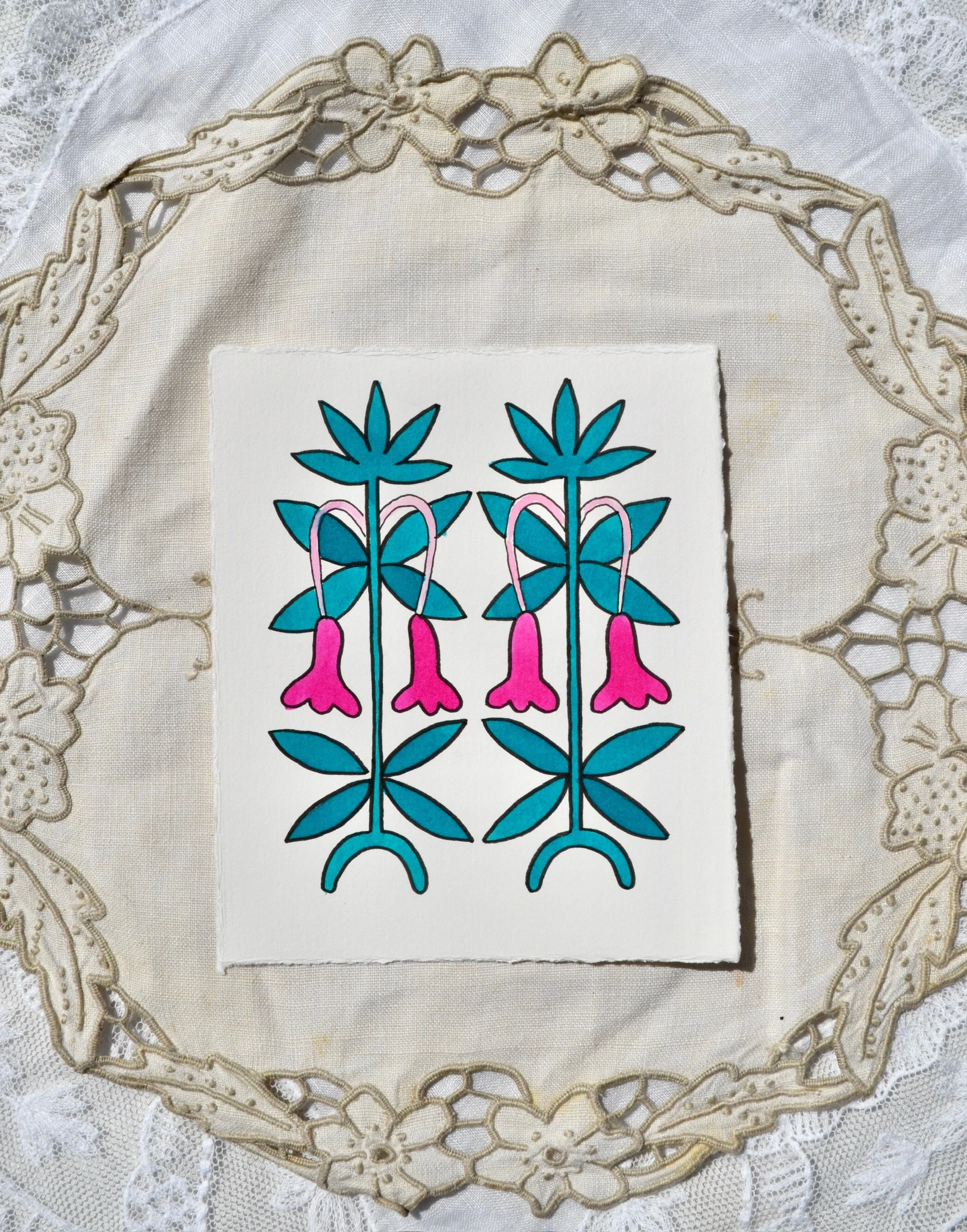 Twin Folk Flower