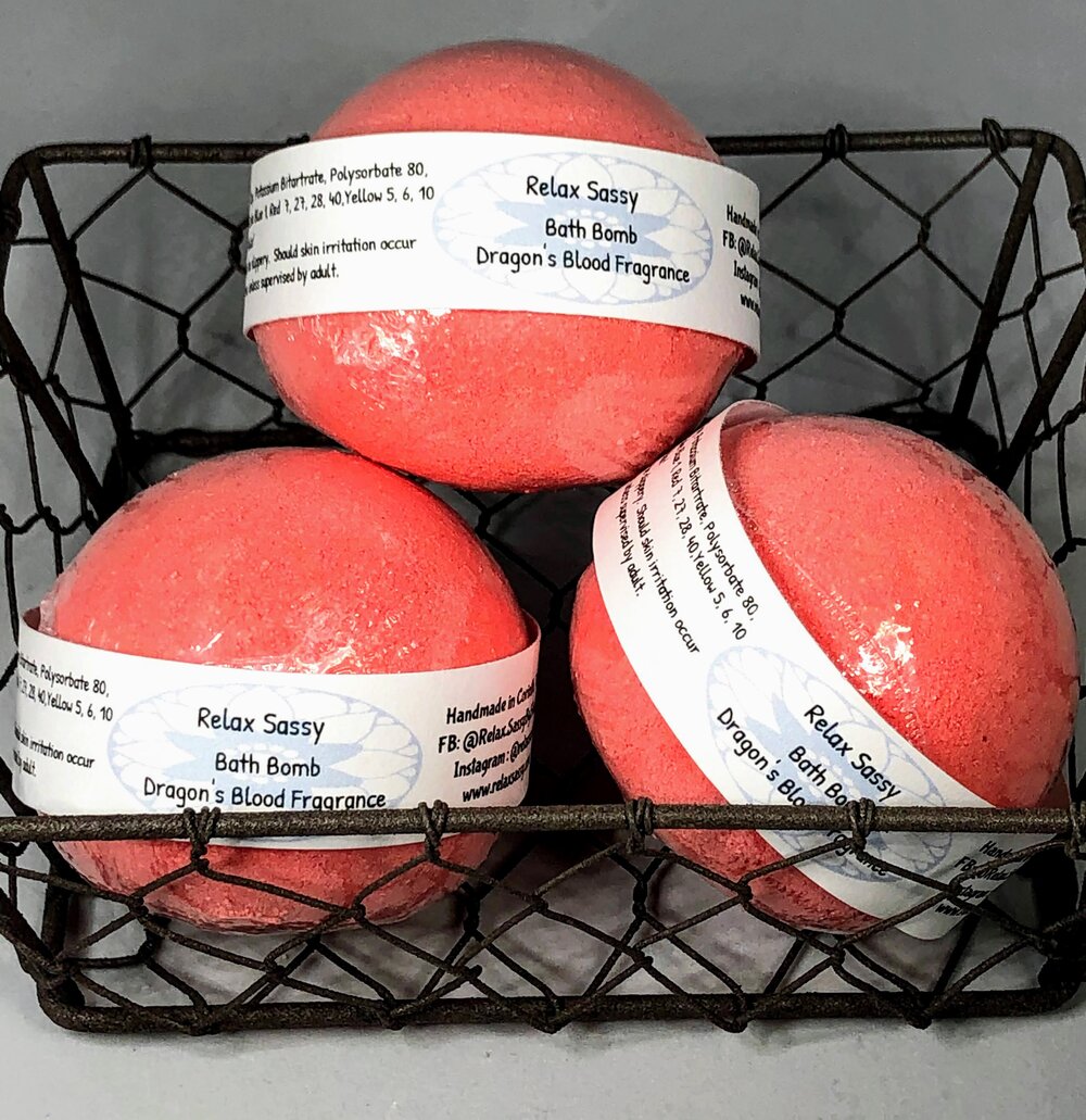 Dragon's Blood Bath Bomb (Price is for 1) — RELAX SASSY