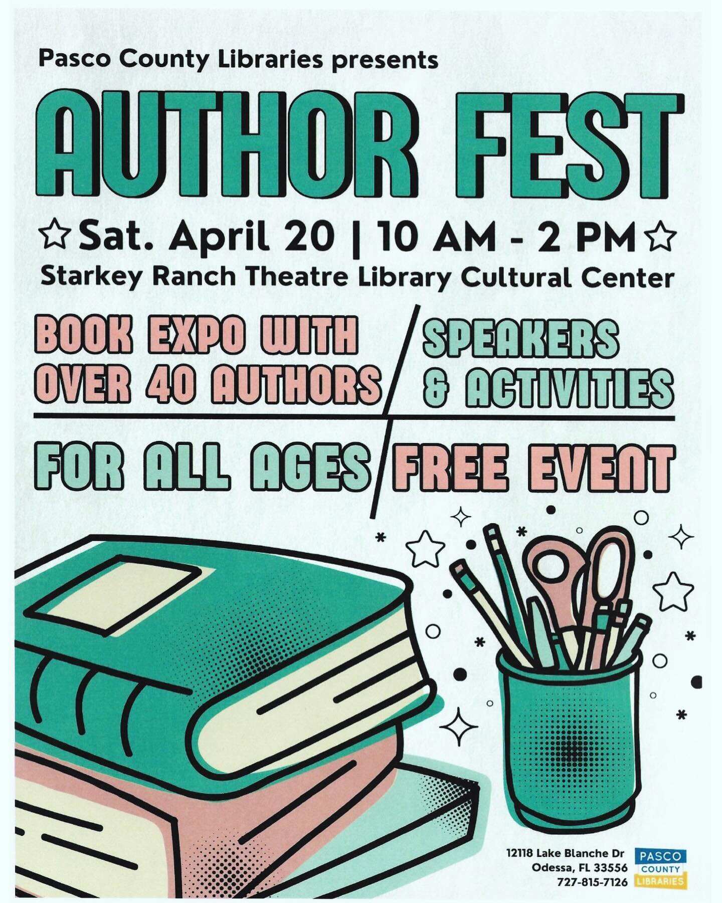 Attention Pasco County peeps, perps, and bookloversssssssss. I&rsquo;ll be at #Authorfest Saturday, April 20, talking about the good, the bad, the ugly, and the crying-on-the-bathroom-floor-despondency I went through to go from 106 rejections to a 6-
