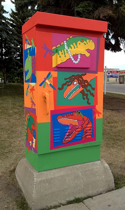 2014 Rosscarrock Dino Portraits - Calgary Metro 37 Street SW - 13 Avenue SW, Calgary 2014