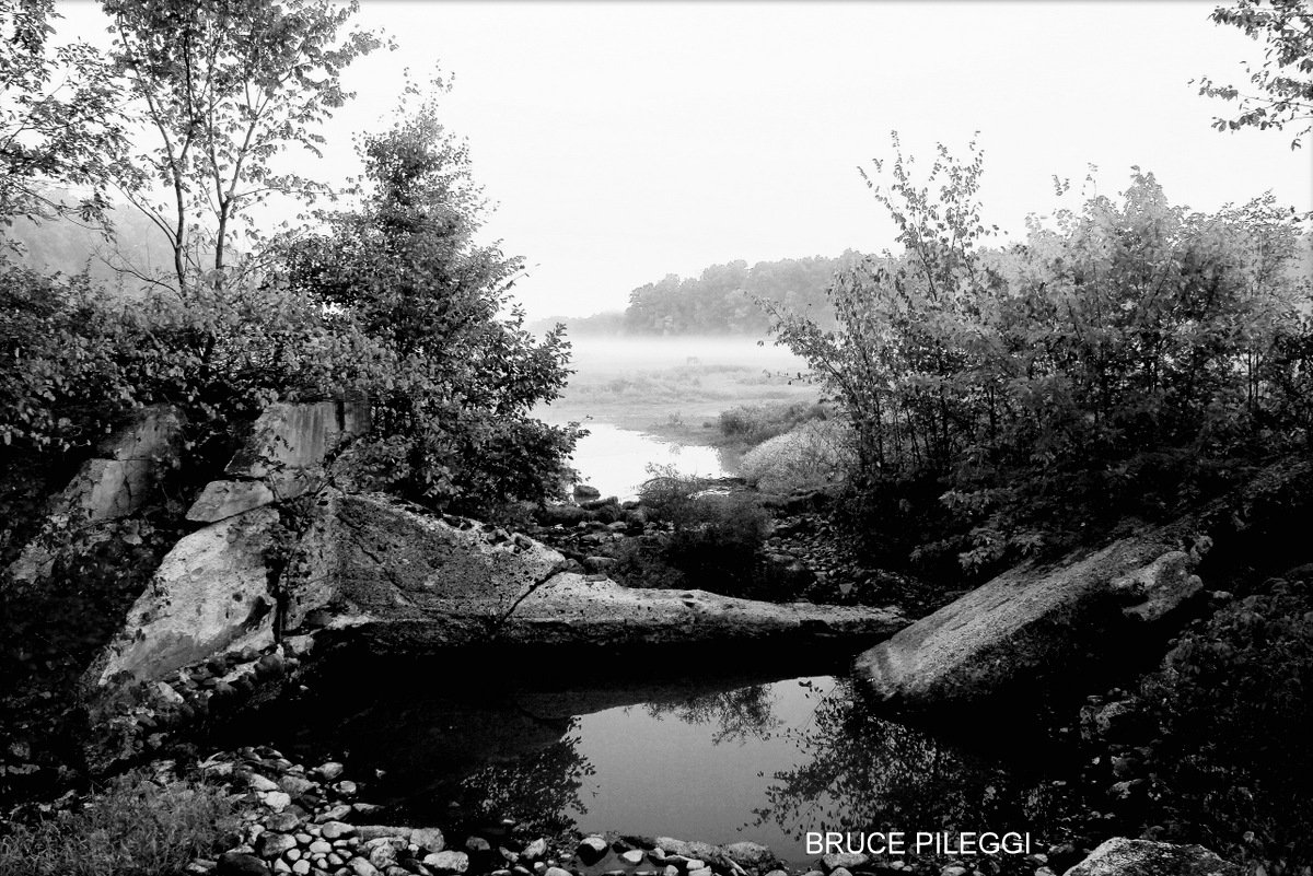 Ancient Spillway B&W  19 x 13