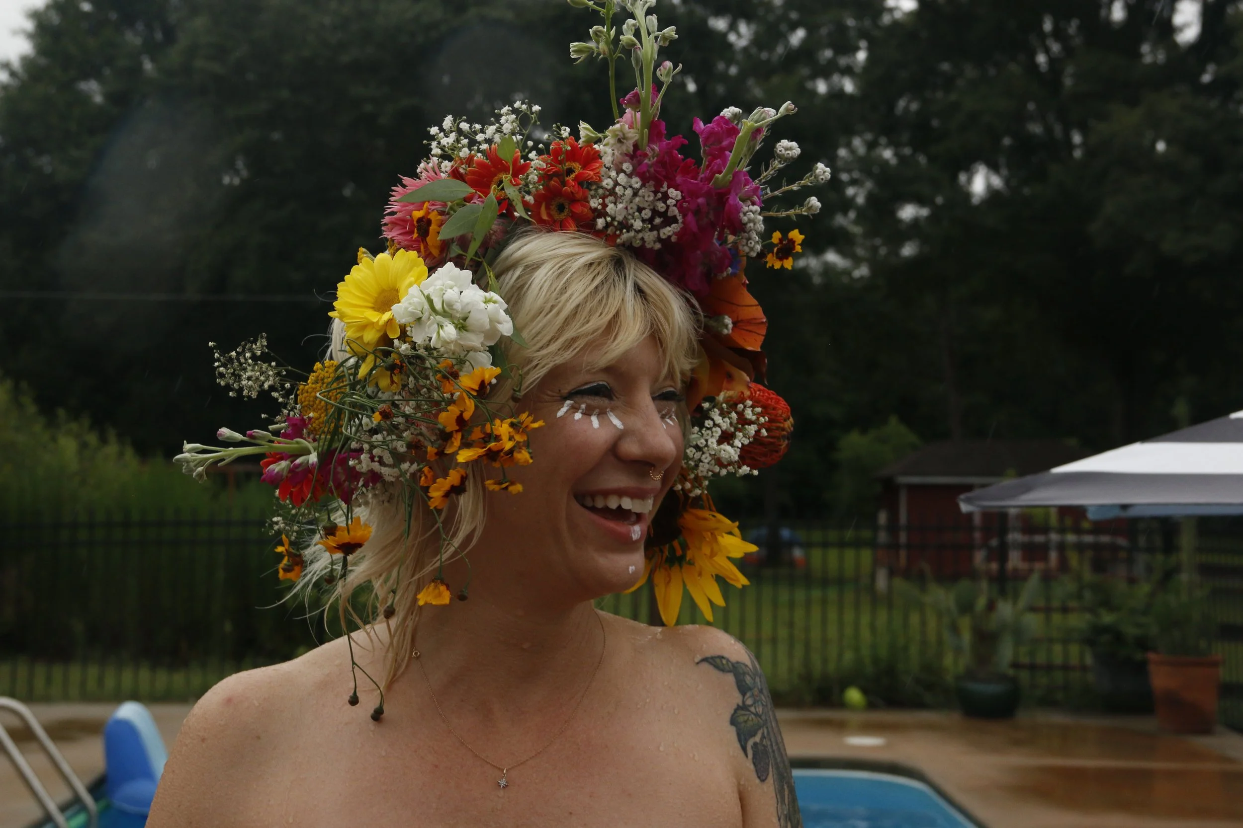 Water Nymph and Flower Crown Gathering