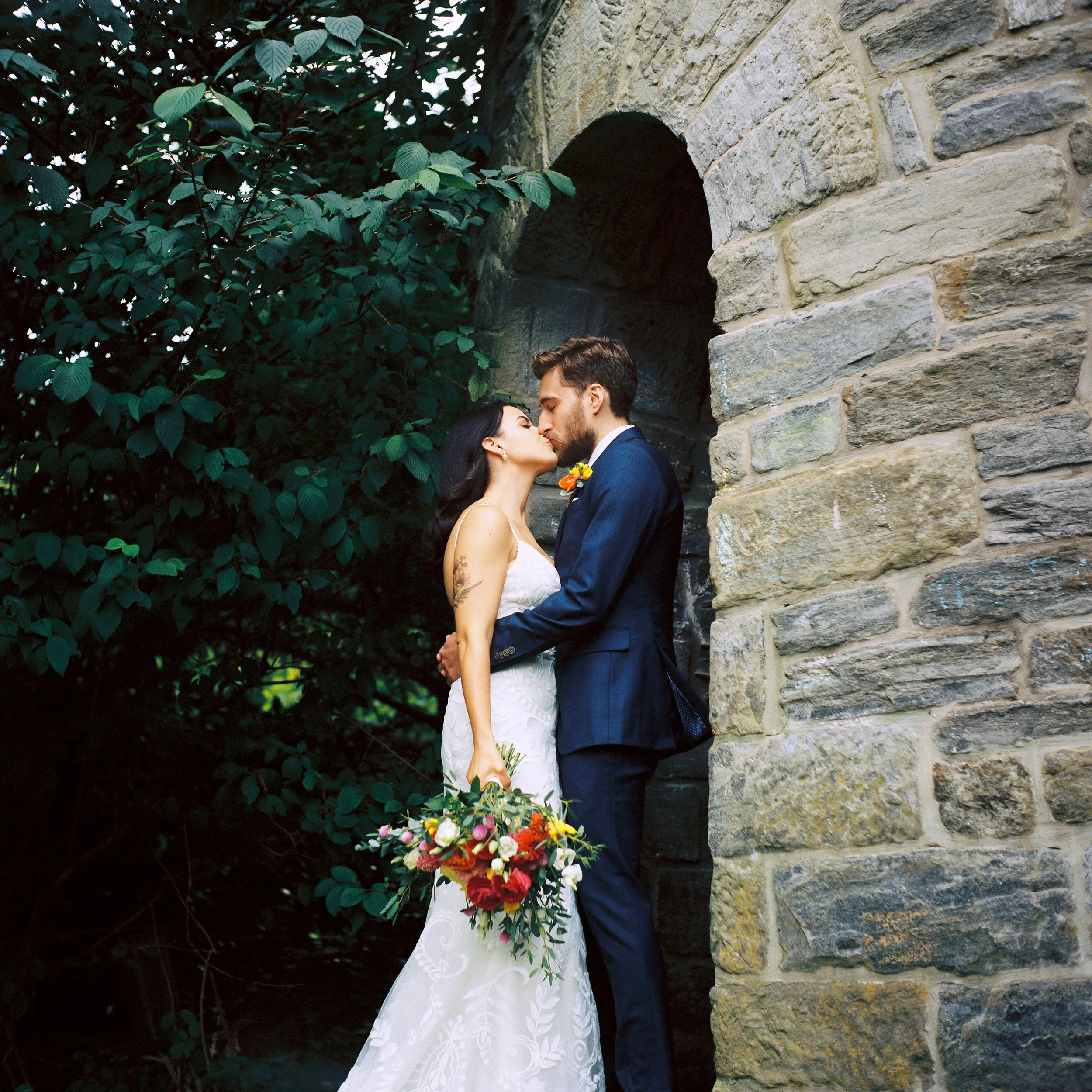 Julie &amp; Matt at The Duke Sculpture Garden at Dixon Mansion | Wallingford, PA