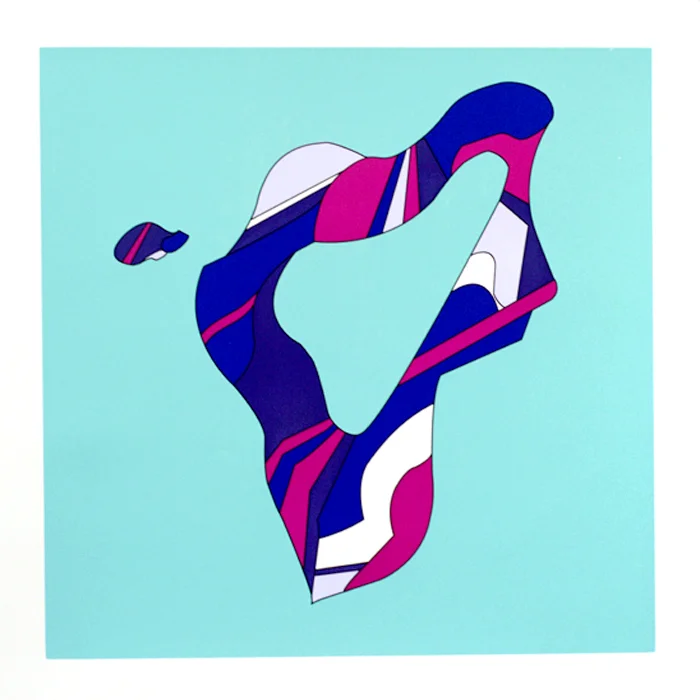 Untitled from the Endurance Diagram series, 2015. Screen print on cotton rag paper. 28 x 28"