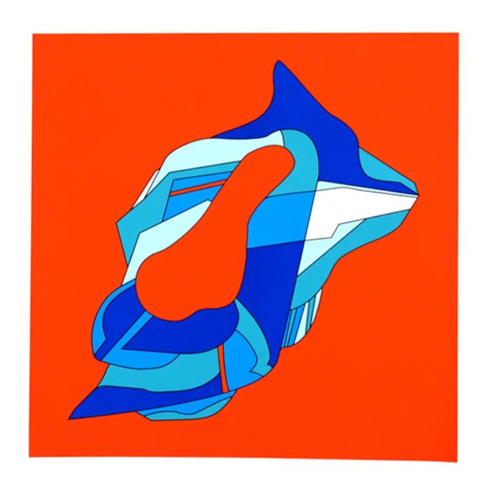 Untitled from the Endurance Diagram series, 2015. Screen print on cotton rag paper. 28 x 28"