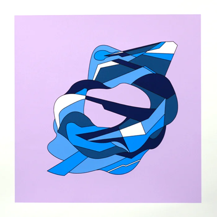 Untitled from the Endurance Diagram series, 2015. Screen print on cotton rag paper. 28 x 28"
