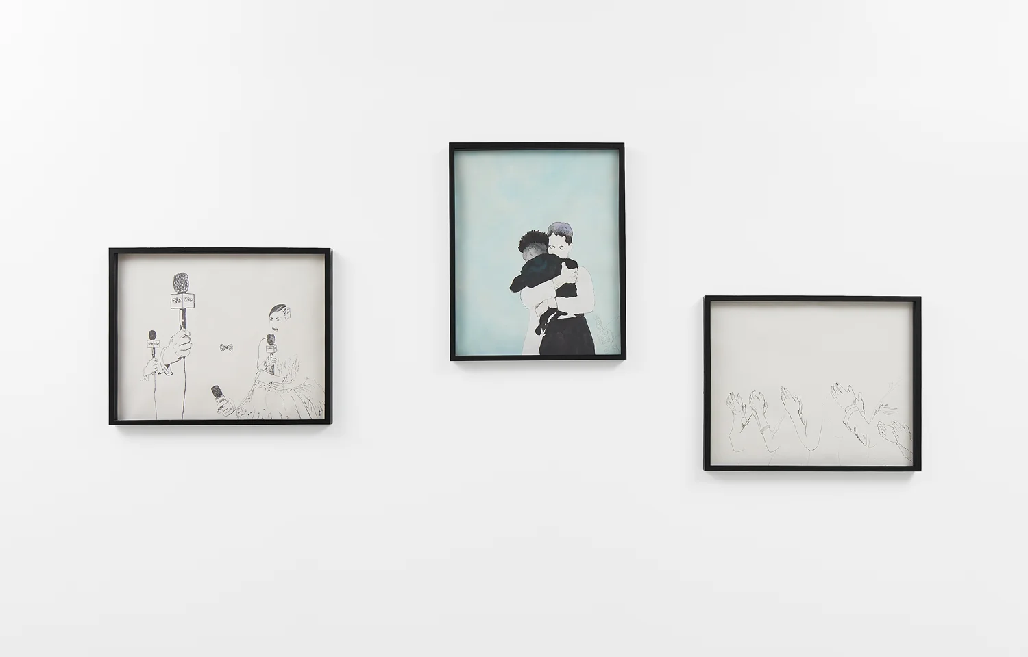 Rhapsody Refracted , installation view, 2018, Ink and graphite, 36 x 24”