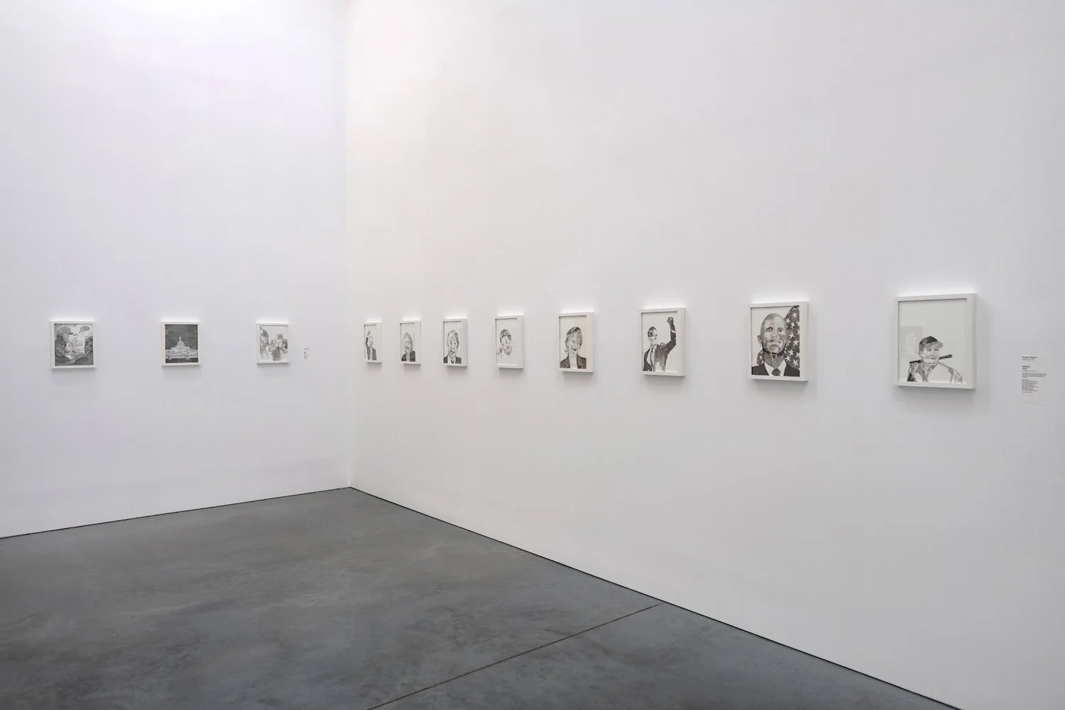    Redshift  , Installation View, Parrish Art Museum, 2022 Insurrectionists And Senators That Voted To Overturn The Election Results 