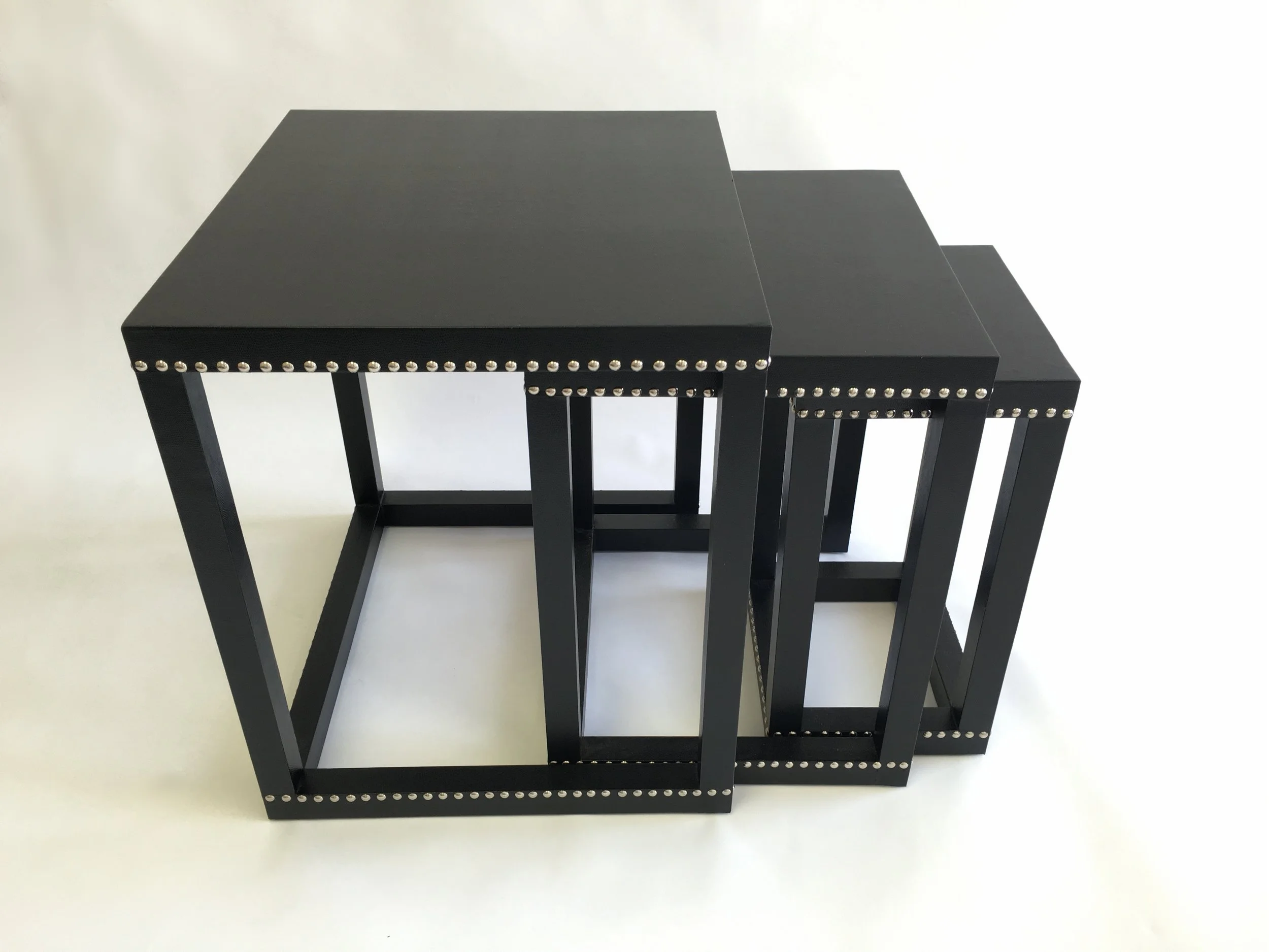 Black Croc Nesting Tables