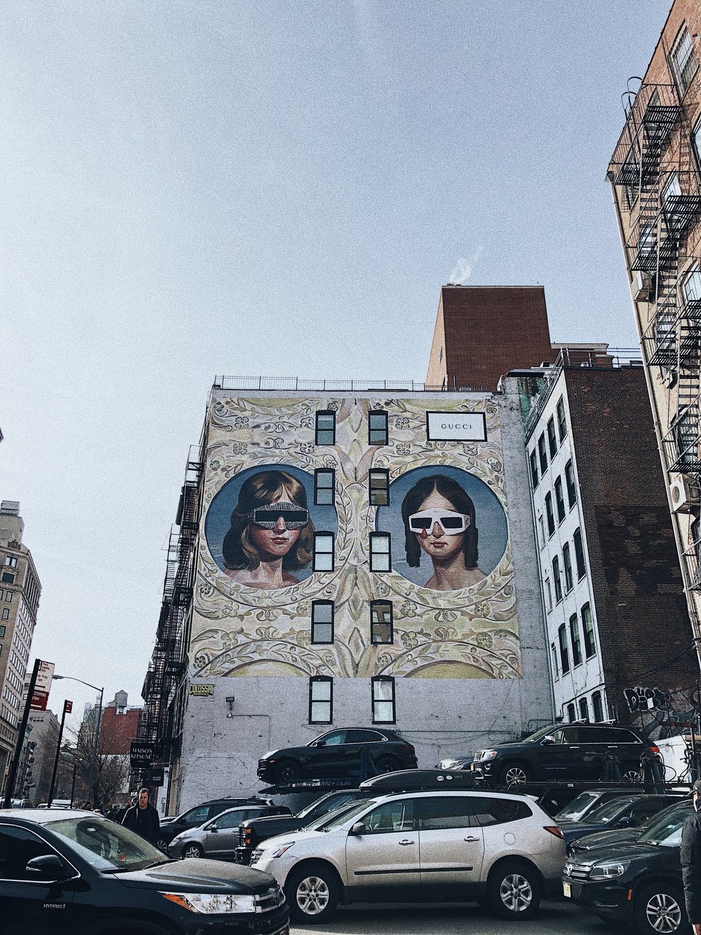  How amazing is this Gucci mural? I passed it every day walking into Soho.&nbsp; 