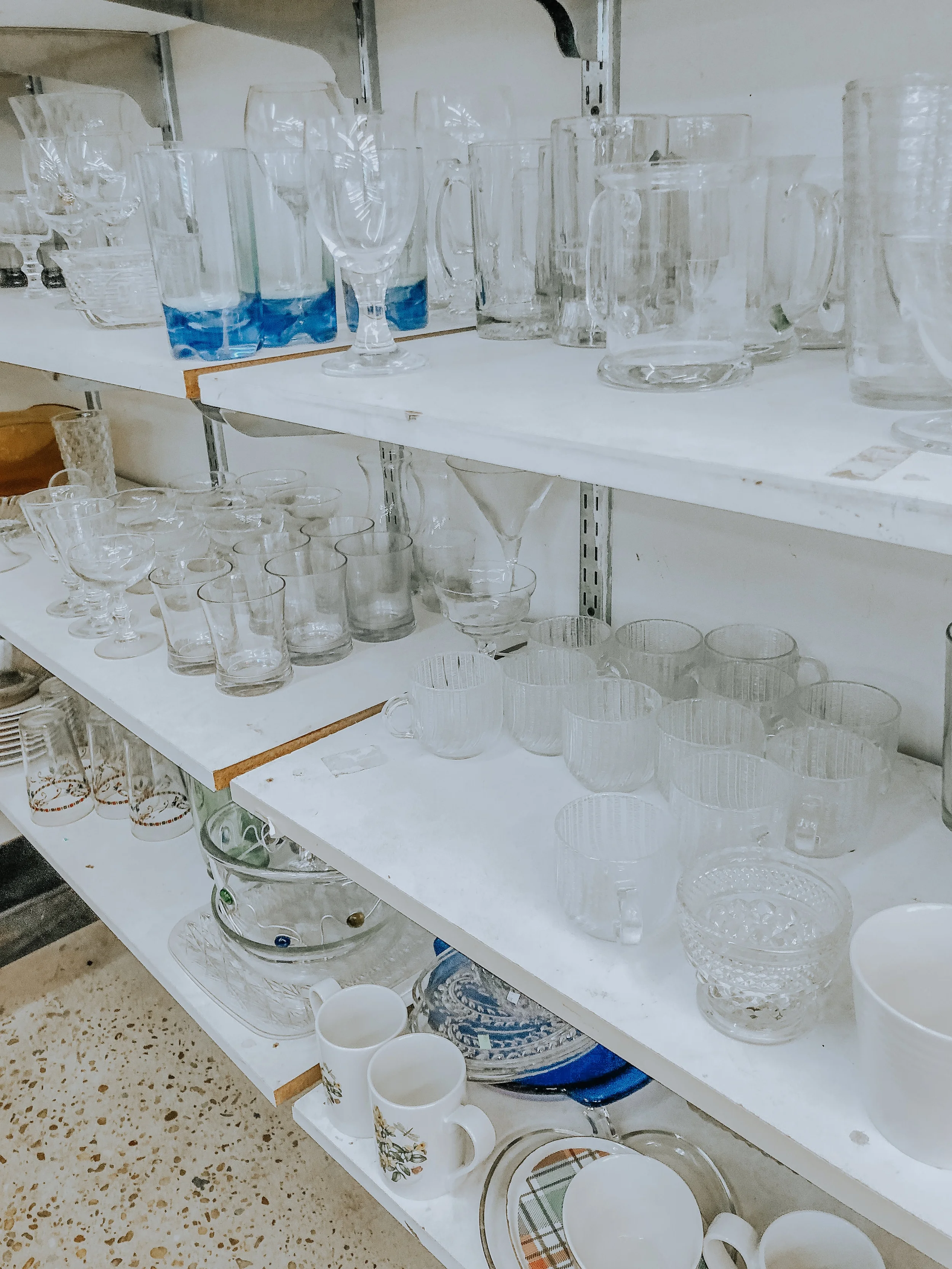 I also shop a lot of house ware! I'm obsessed with vintage glass ware. If I find something, I hand wash it and run it through the wash a few times before using. 