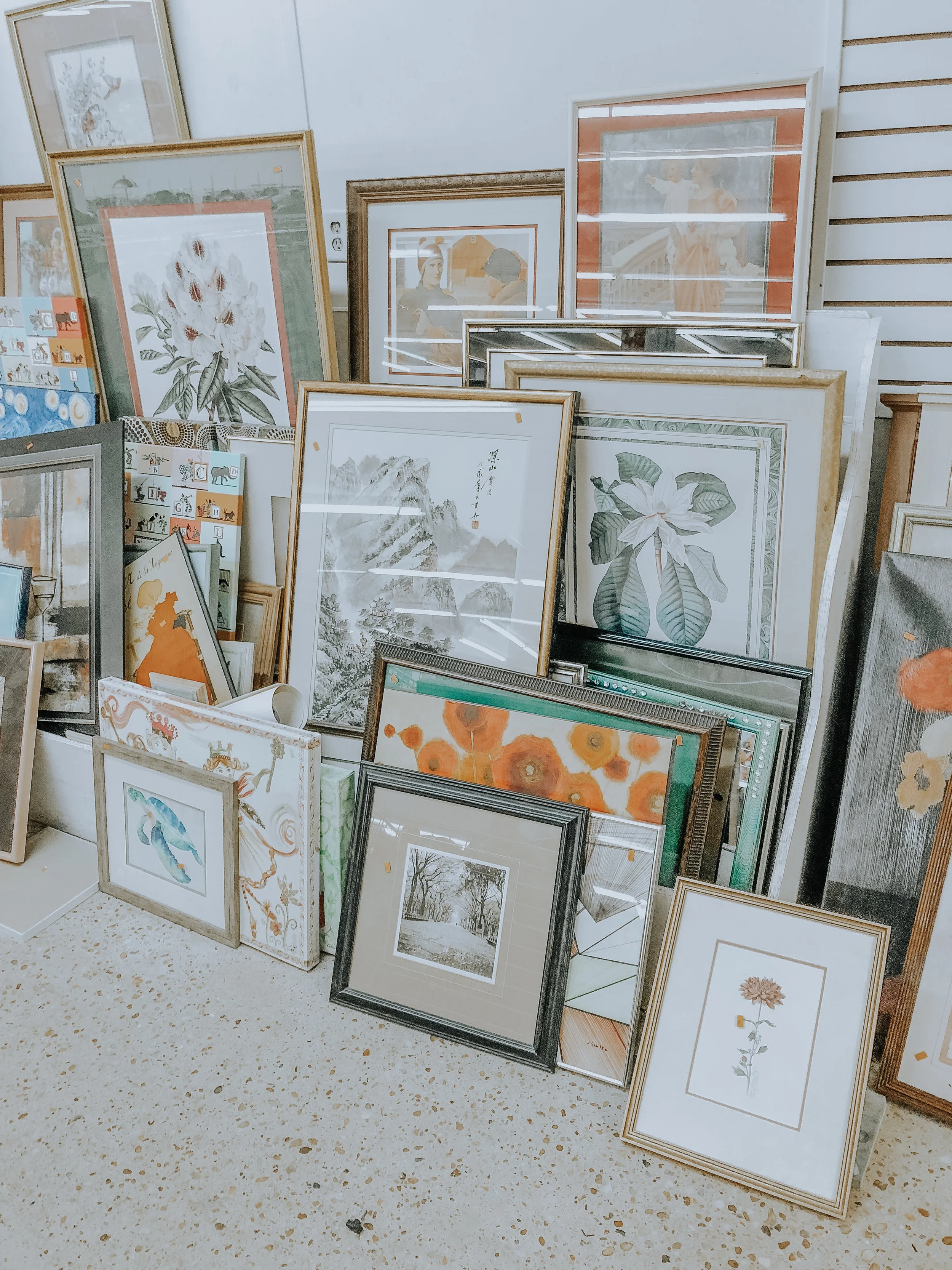 I also think finding art for your house is a good idea! You can always repaint the frame or change the artwork. 