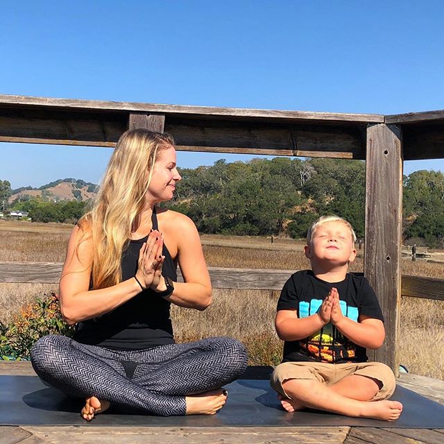 Zander&rsquo;s really feelin&rsquo; this one, guys. 🤣🙏🏼
#yogiinthemaking
⠀⠀⠀⠀⠀⠀⠀⠀⠀⠀⠀⠀
Day 1️⃣ of #yogisfavorites is your fave seated pose!
Not gonna lie, I probably would have chosen a hip opener, but I&rsquo;m avoiding them at the moment due to h