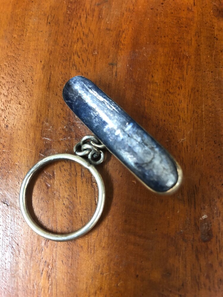 Steely Lapis Jewelry Clasp — Carbon County Historical Society & Museum