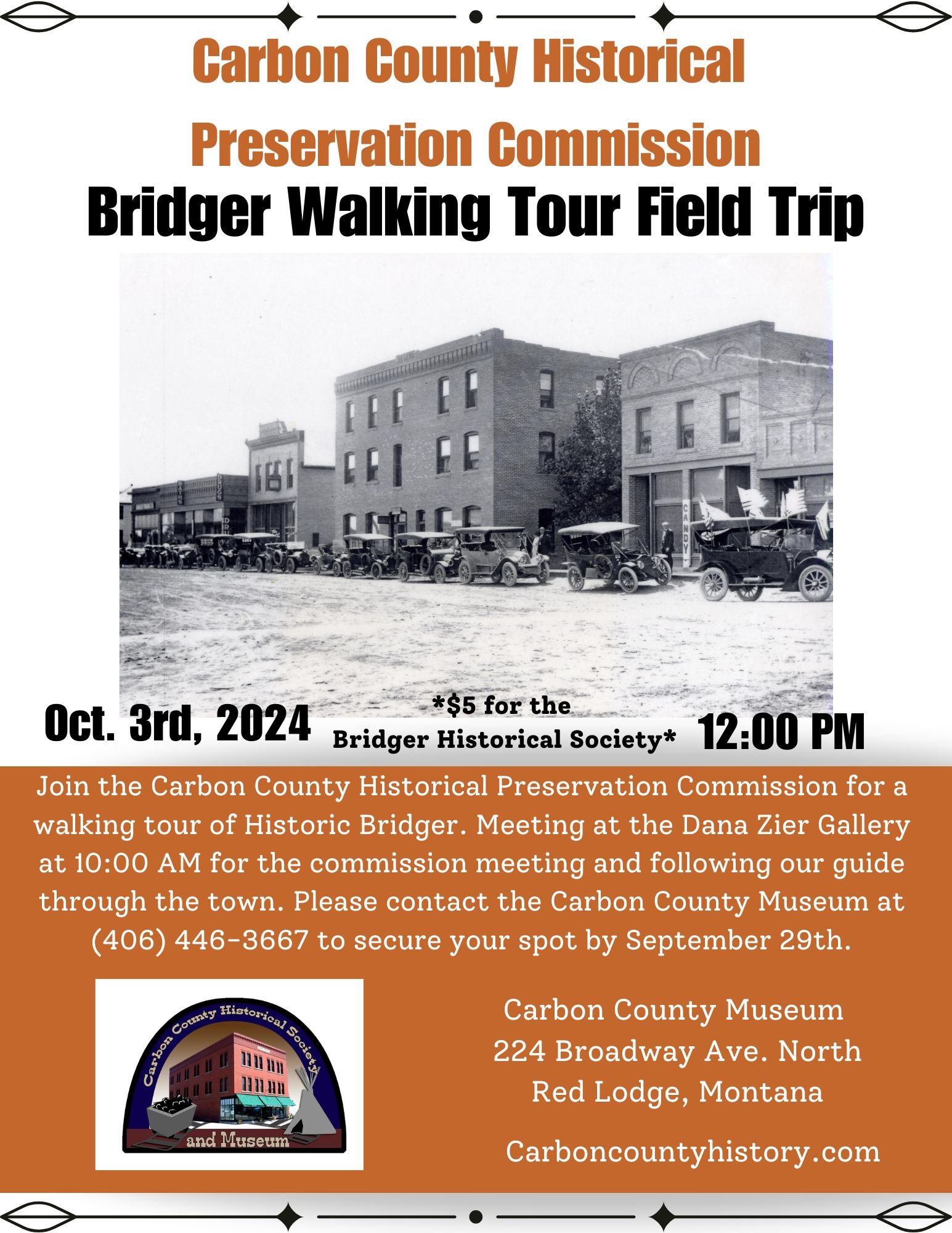 Bridger Walking Tour Field Trip