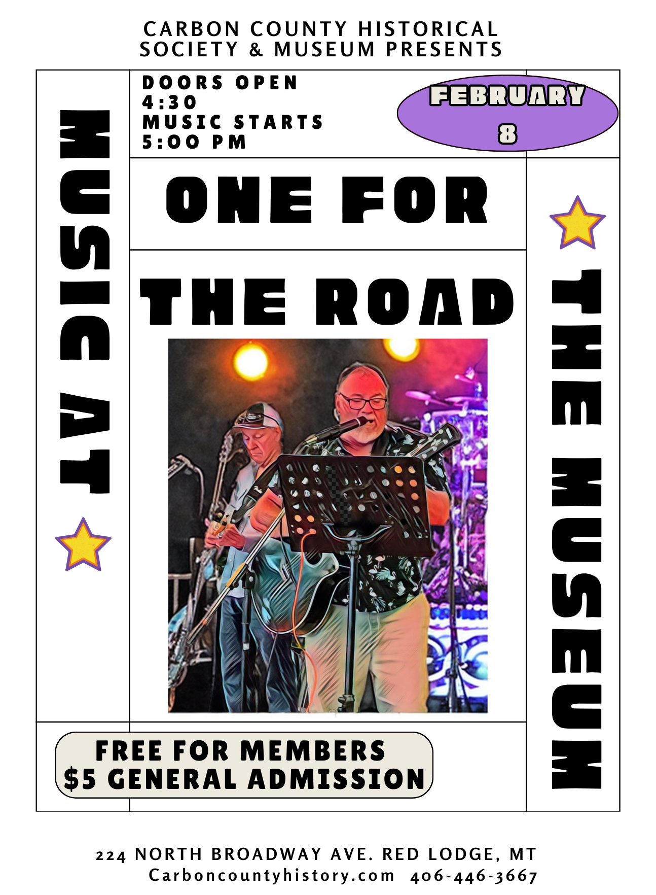 Postponed!!!! One for the Road - Music at the Museum