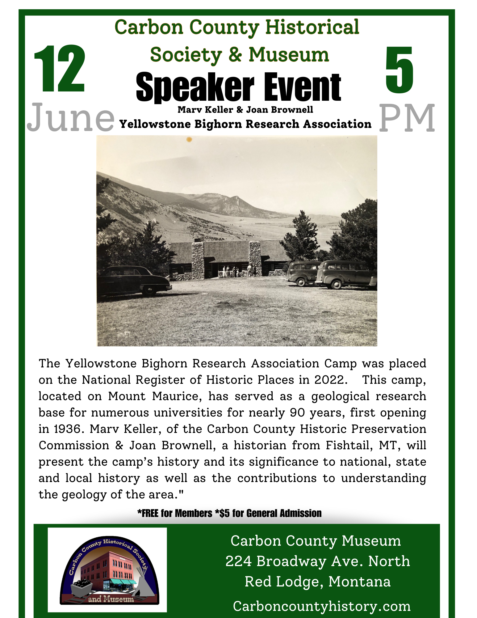 Yellowstone Bighorn Research Association - Speaker Series